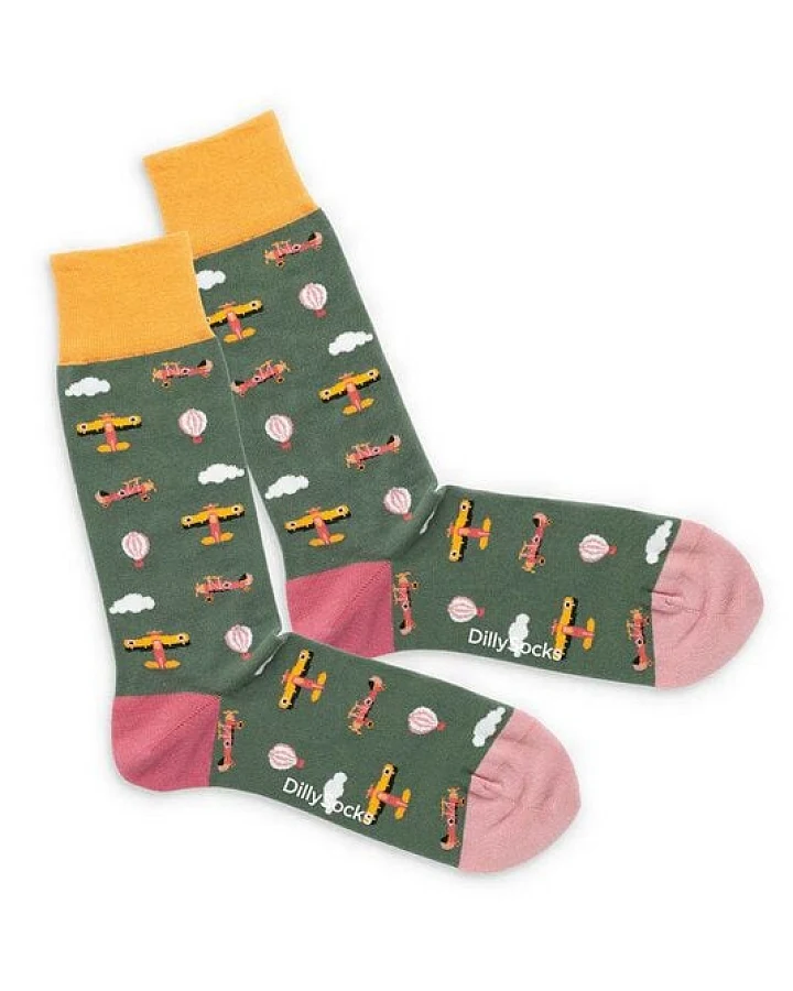 DillySocks Socken Flying Circus aus Biobaumwoll-Mix