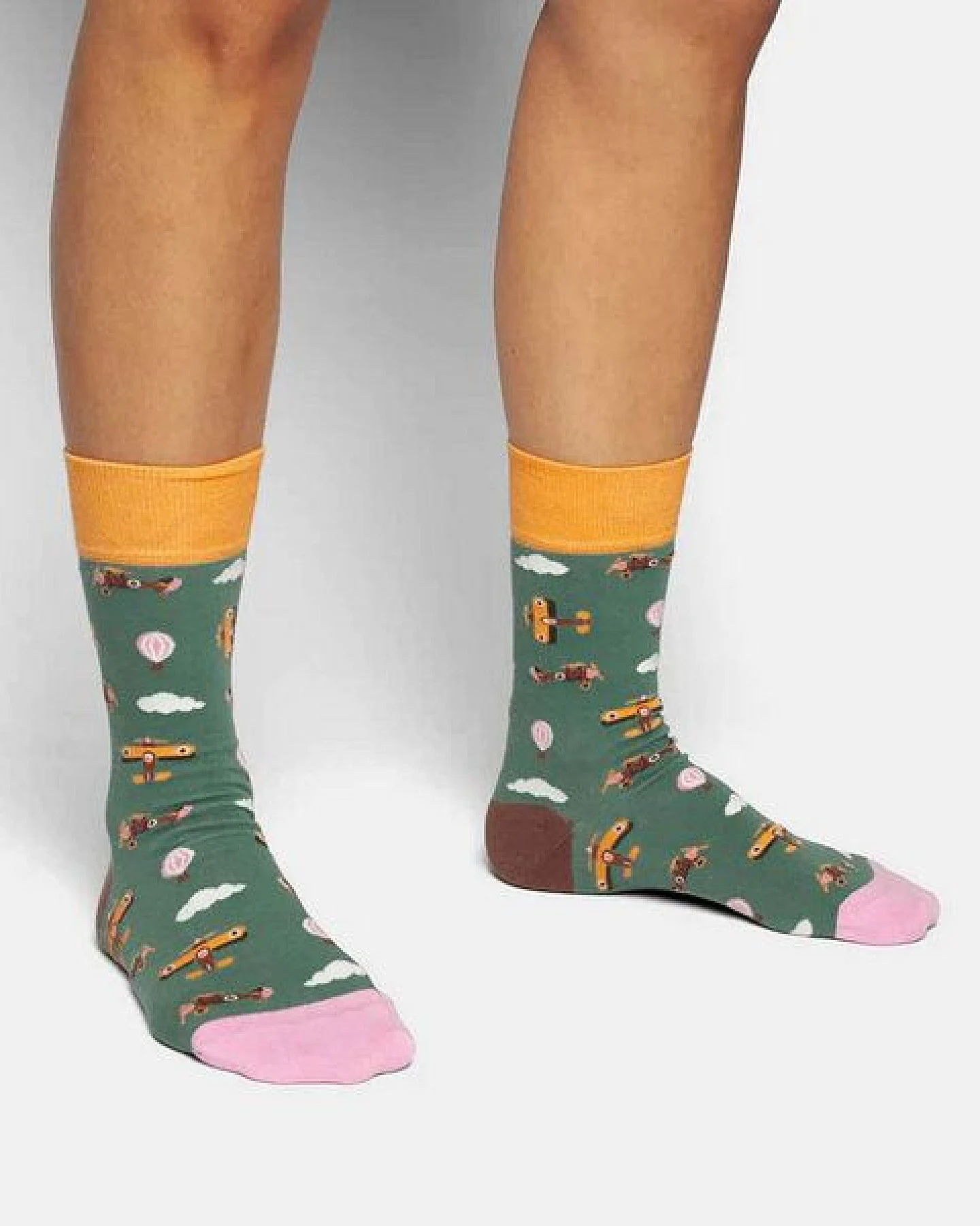 DillySocks Socken Flying Circus aus Biobaumwoll-Mix – Ansicht 2