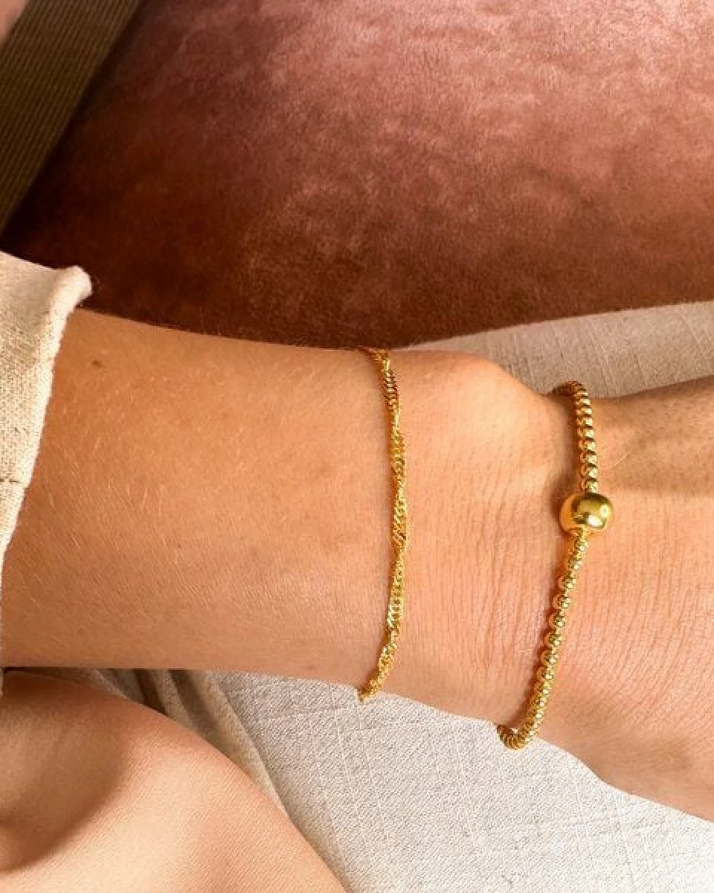MOANINA Armband Mera - 925 Silber/18k Gold Vermeil – Ansicht 3