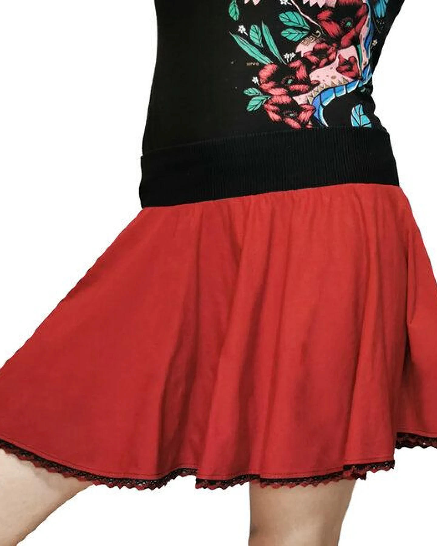 liebewicht weiter Rock aus Bio Jersey für Damen – Ansicht 2