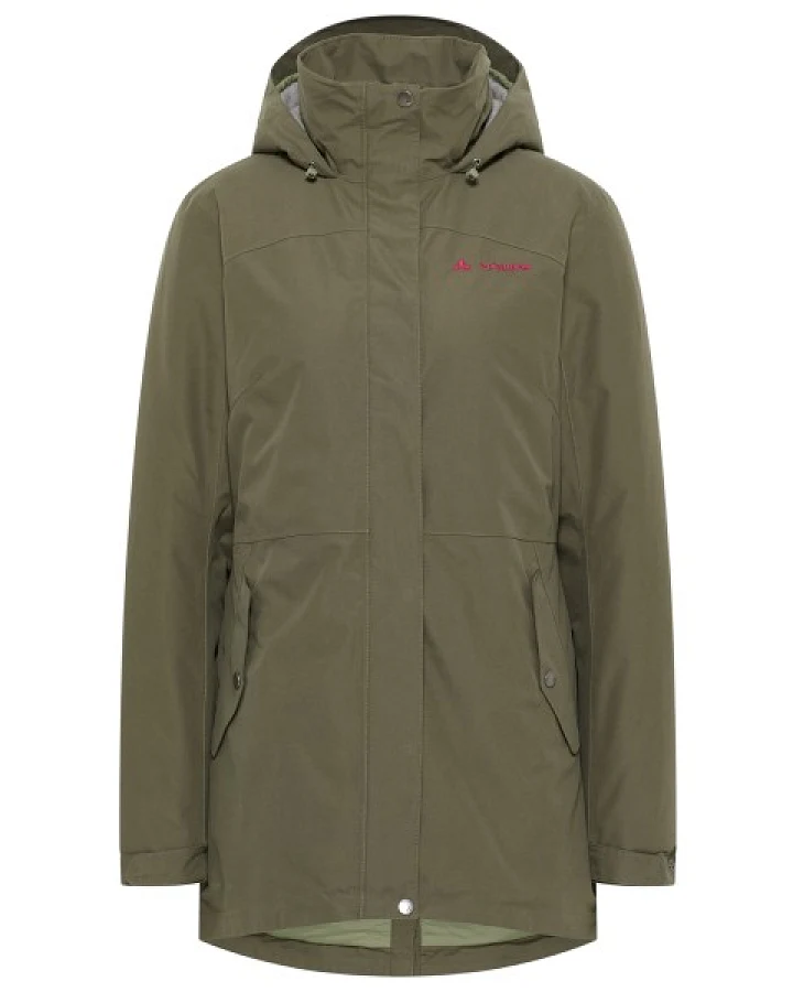 Vaude - Women's Pellice Wool - Parka Gr 34 oliv