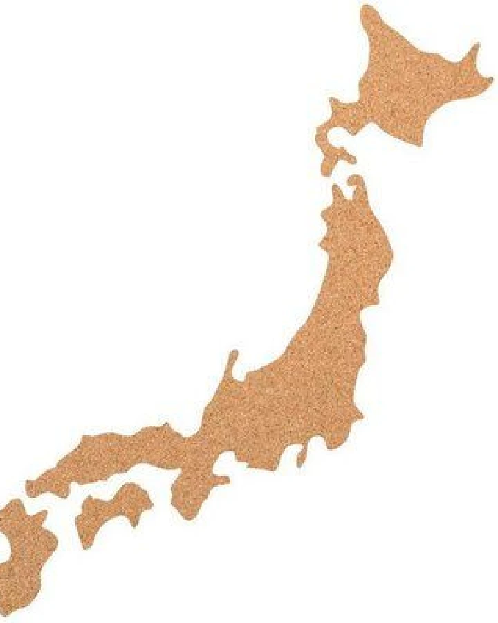 Kork-Deko Japan als Pinnwand aus Kork XXL ca. 80x50 cm
