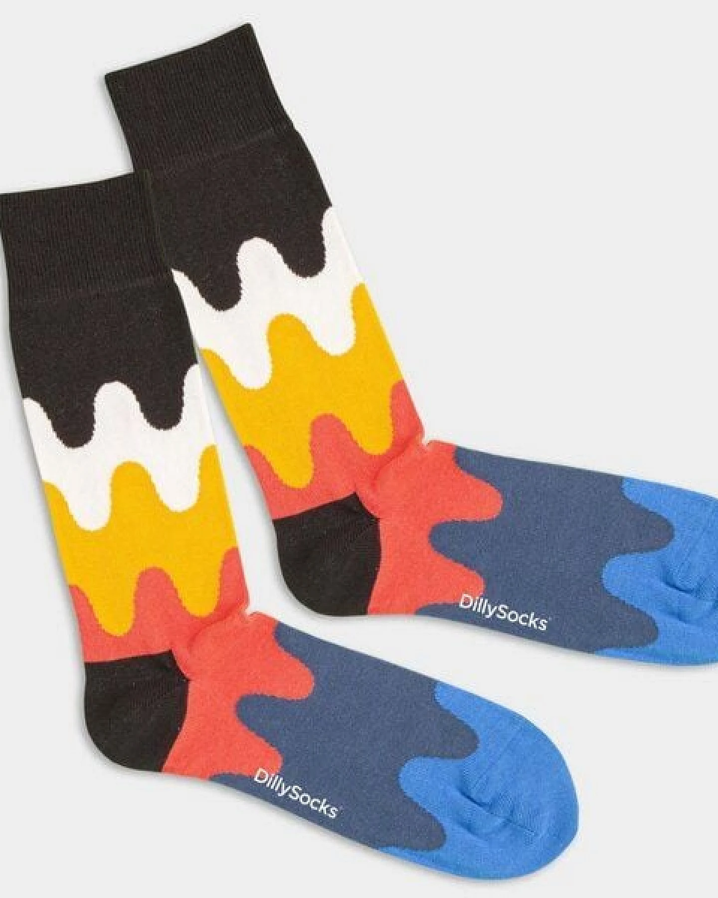 DillySocks Bunte Socken, Bio Baumwolle, wavy wonder – Ansicht 2