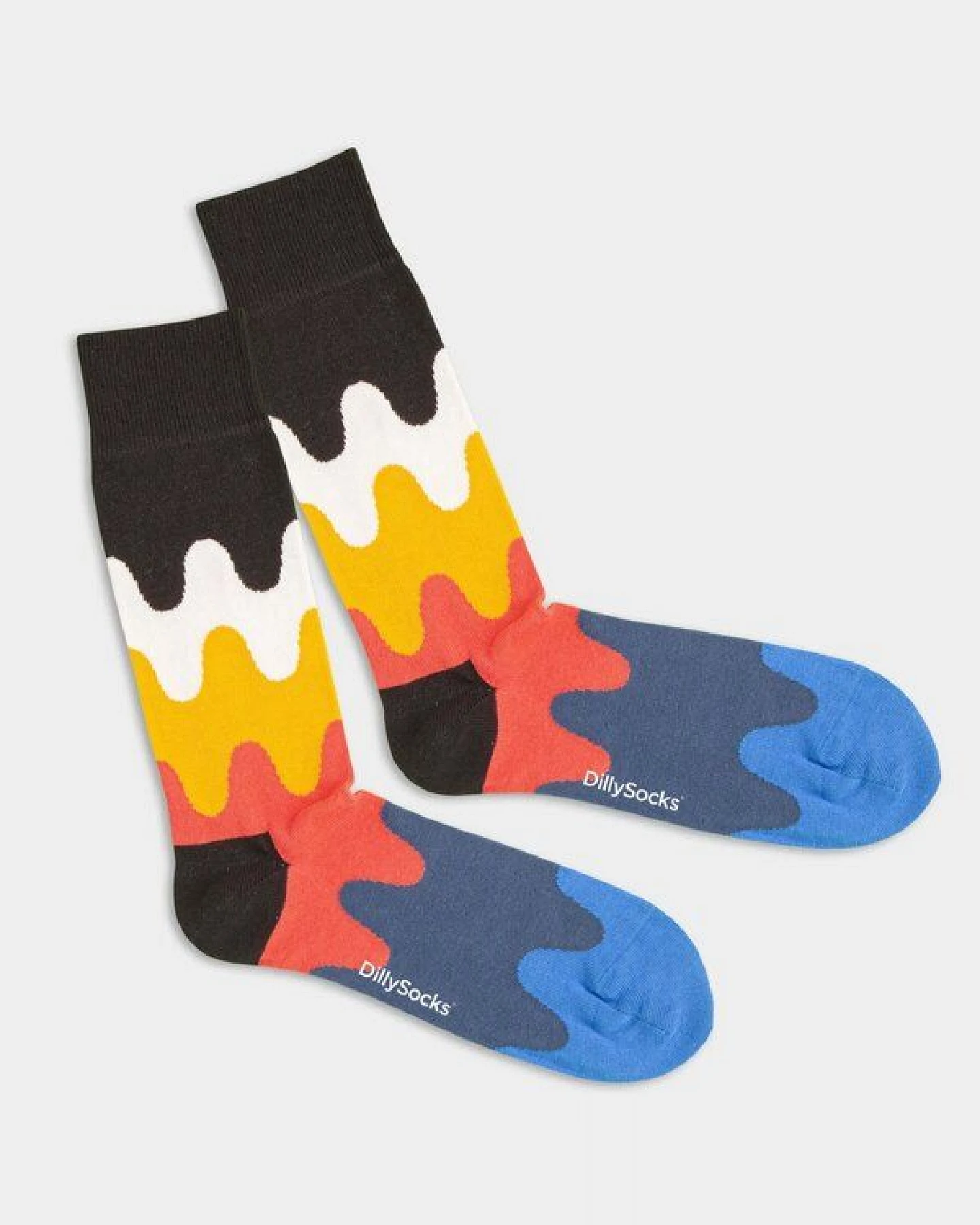 DillySocks Bunte Socken, Bio Baumwolle, wavy wonder – Ansicht 2