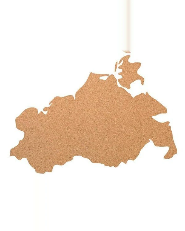 Kork-Deko Mecklenburg-Vorpommern als Pinnwand aus Kork XXL ca. 80x50 cm