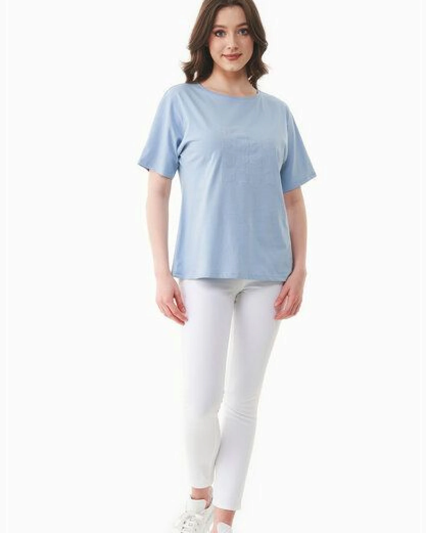 ORGANICATION T-Shirt aus Bio-Baumwolle mit Stickerei – Ansicht 2