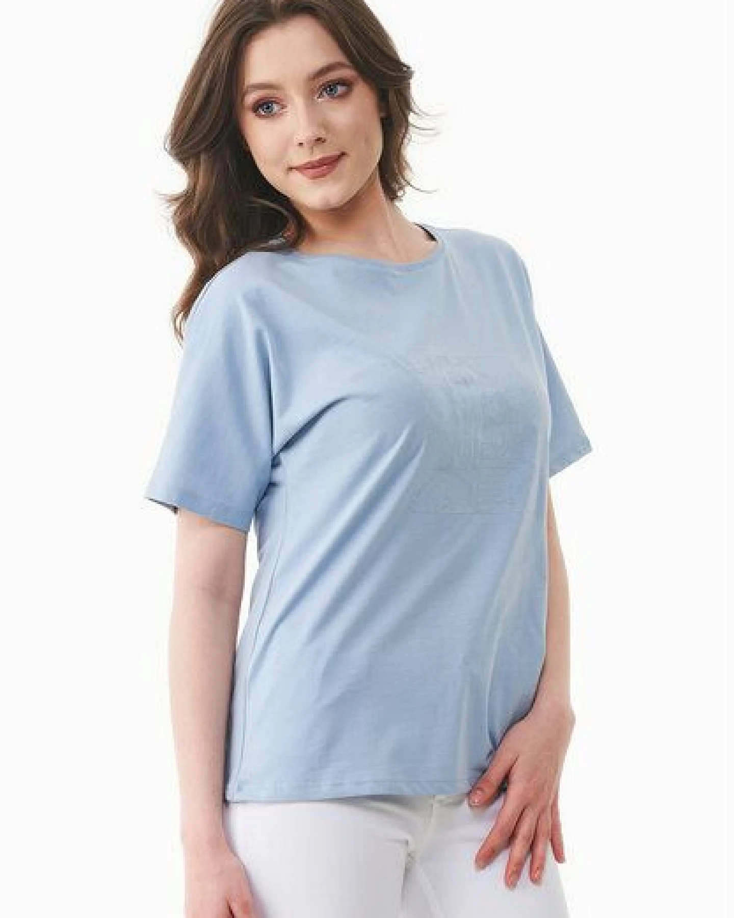 ORGANICATION T-Shirt aus Bio-Baumwolle mit Stickerei – Ansicht 3