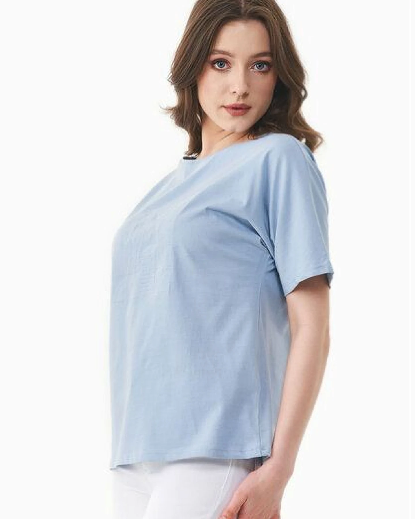 ORGANICATION T-Shirt aus Bio-Baumwolle mit Stickerei – Ansicht 4