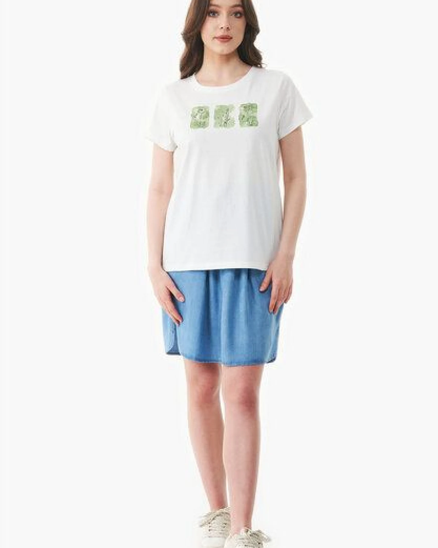ORGANICATION T-Shirt aus Bio-Baumwolle mit Print – Ansicht 2