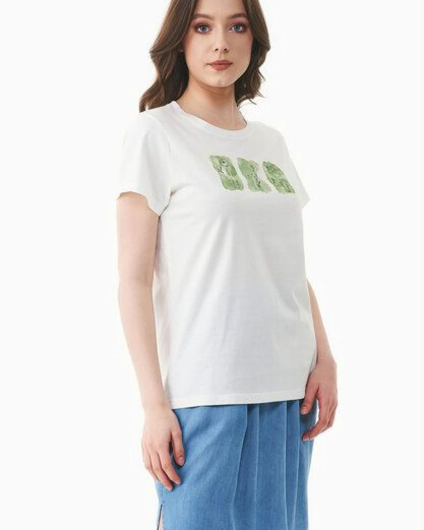ORGANICATION T-Shirt aus Bio-Baumwolle mit Print – Ansicht 3