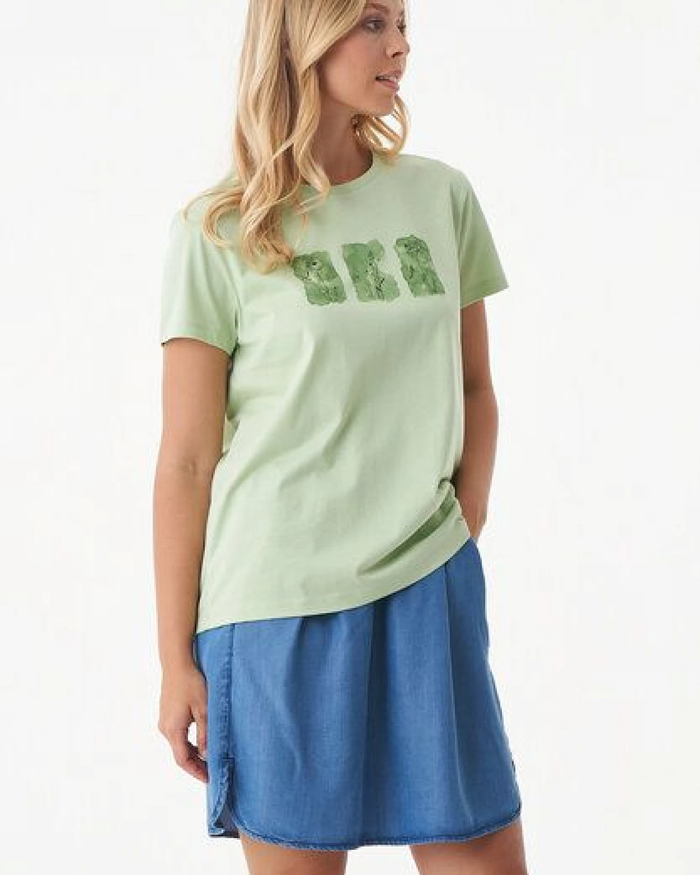 ORGANICATION T-Shirt aus Bio-Baumwolle mit Print – Ansicht 3