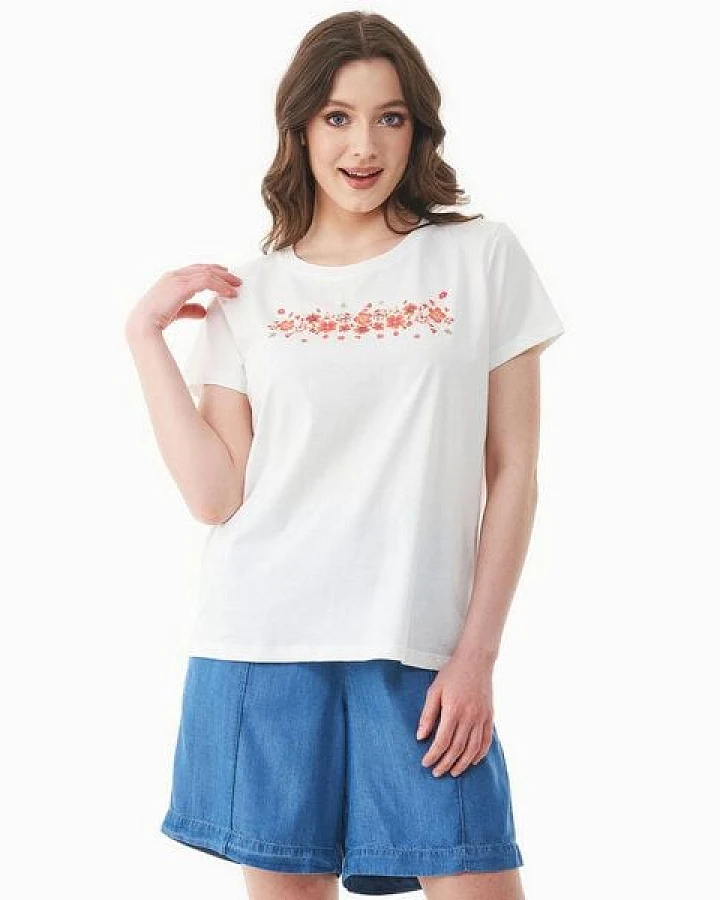ORGANICATION T-Shirt aus Bio-Baumwolle mit Print