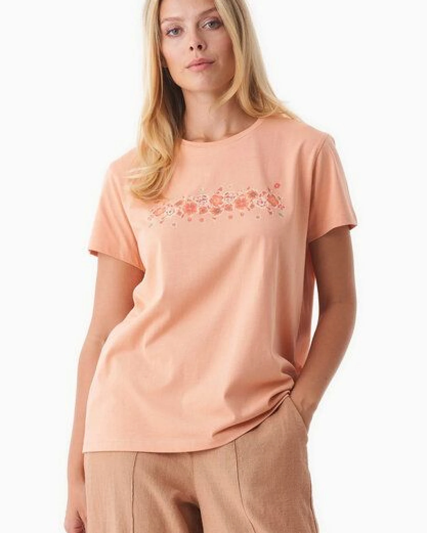 ORGANICATION T-Shirt aus Bio-Baumwolle mit Print – Ansicht 2
