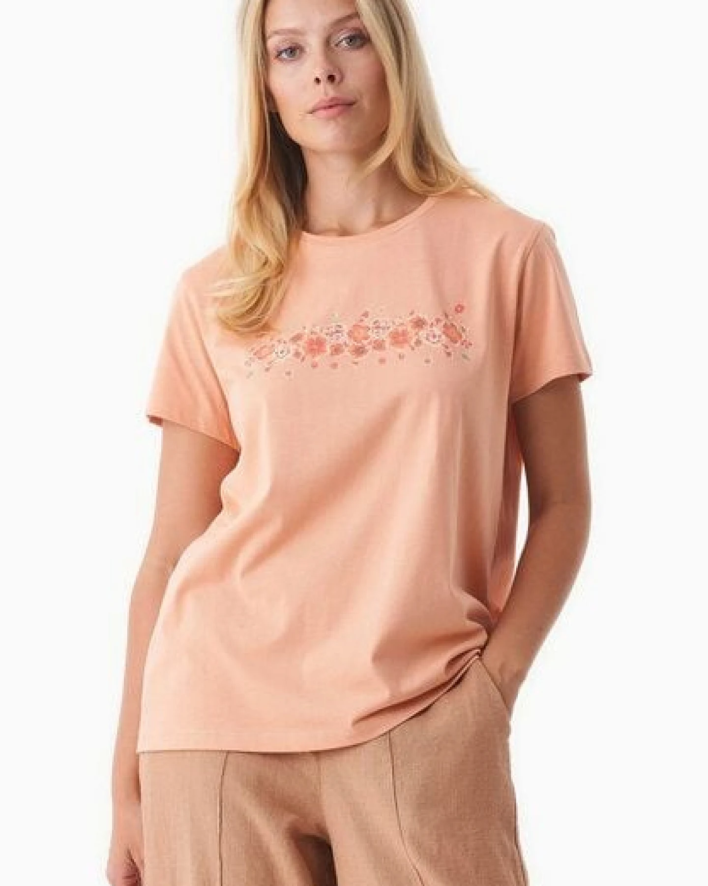 ORGANICATION T-Shirt aus Bio-Baumwolle mit Print – Ansicht 2