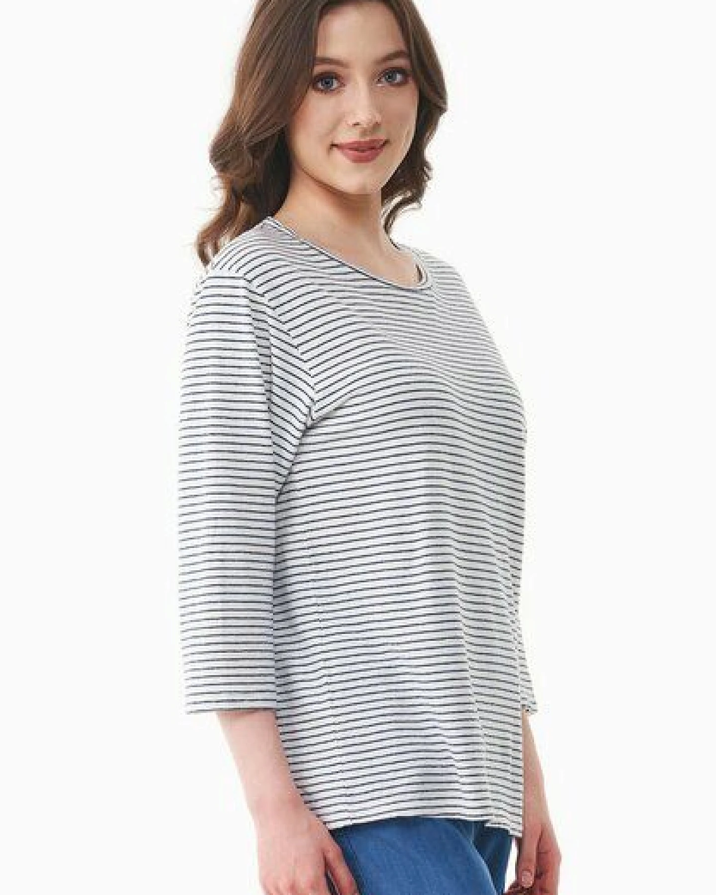 ORGANICATION 3/4 Arm Shirt aus Bio-Baumwolle und Leinen – Ansicht 3
