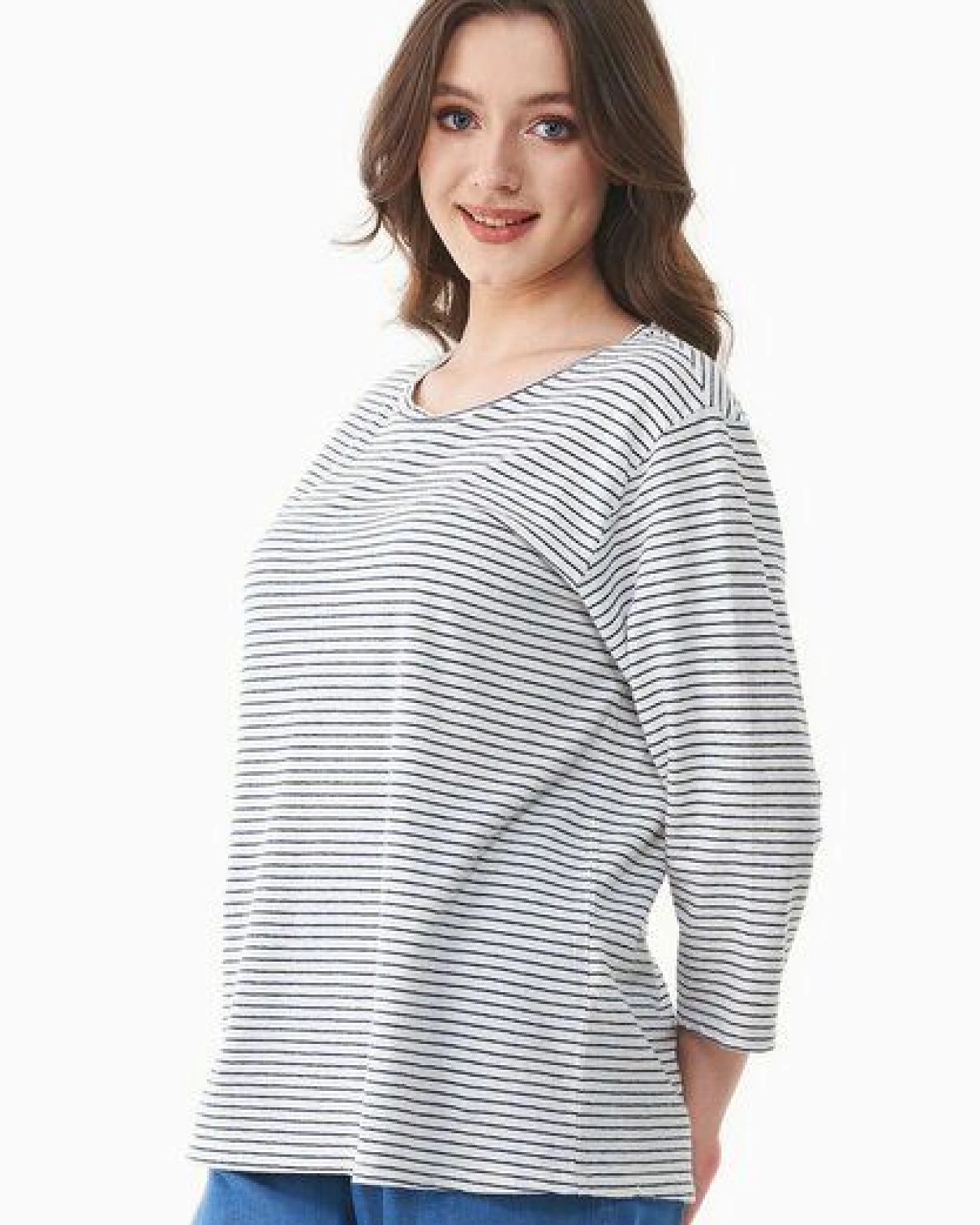 ORGANICATION 3/4 Arm Shirt aus Bio-Baumwolle und Leinen – Ansicht 4