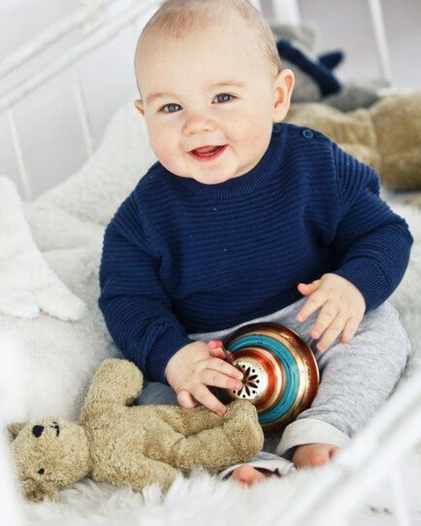 Senger Naturwelt Tierpuppen Baby Bär, beige, braun oder weiß für die Kleinsten zum Liebhaben – Ansicht 2
