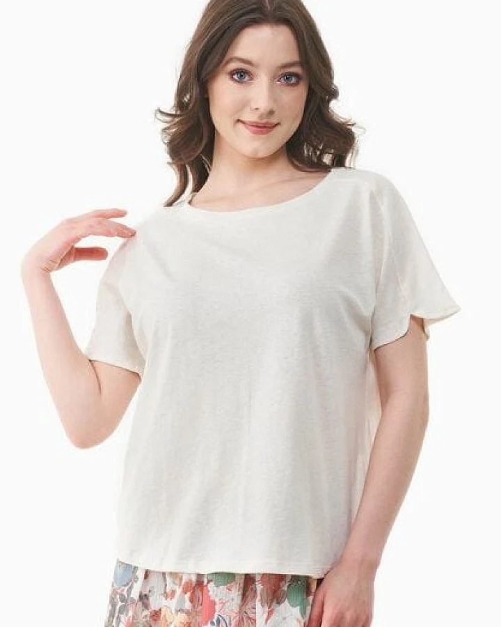 ORGANICATION T-Shirt aus Bio-Baumwolle und Leinen