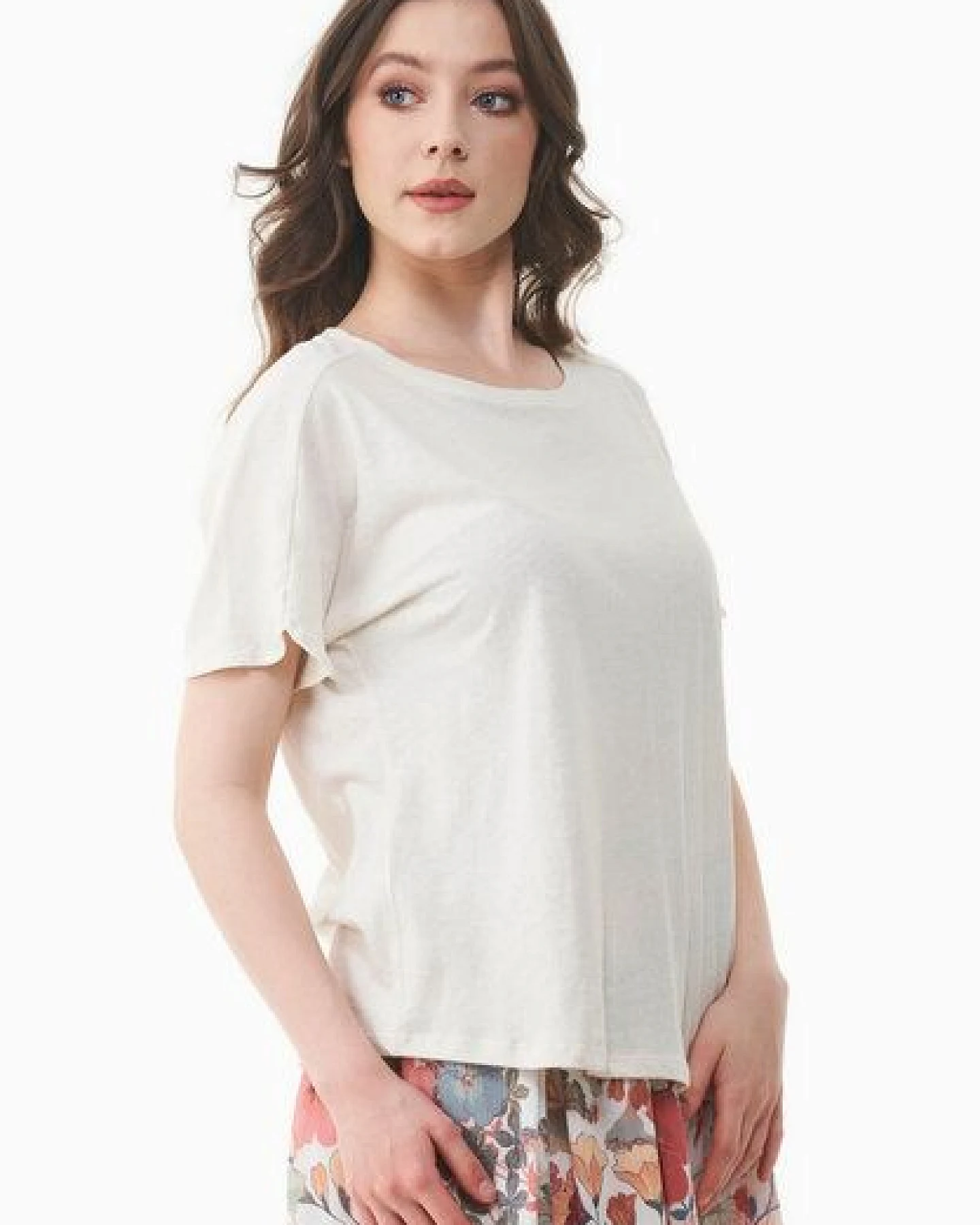 ORGANICATION T-Shirt aus Bio-Baumwolle und Leinen – Ansicht 3