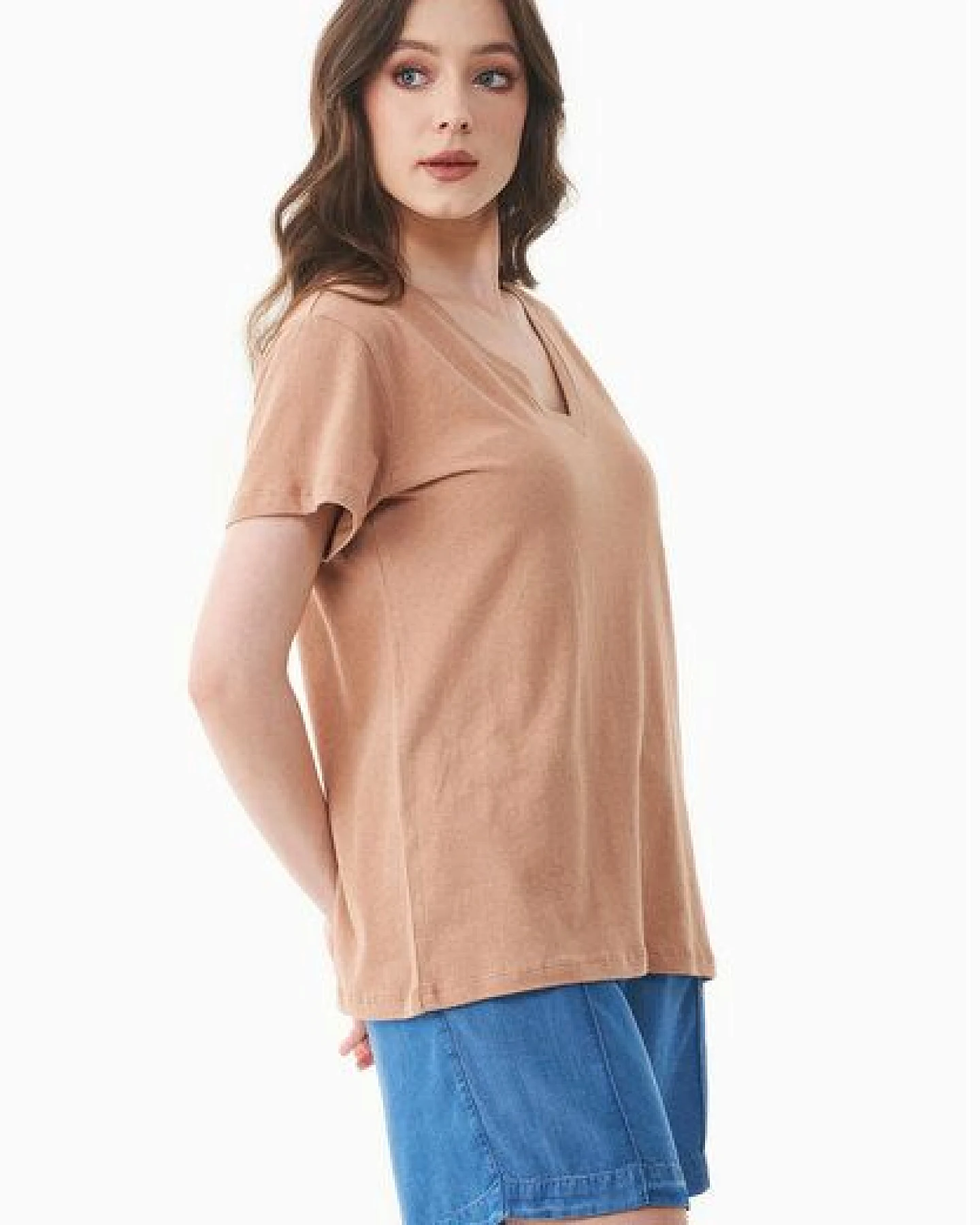 ORGANICATION T-Shirt aus Bio-Baumwolle und Leinen – Ansicht 3