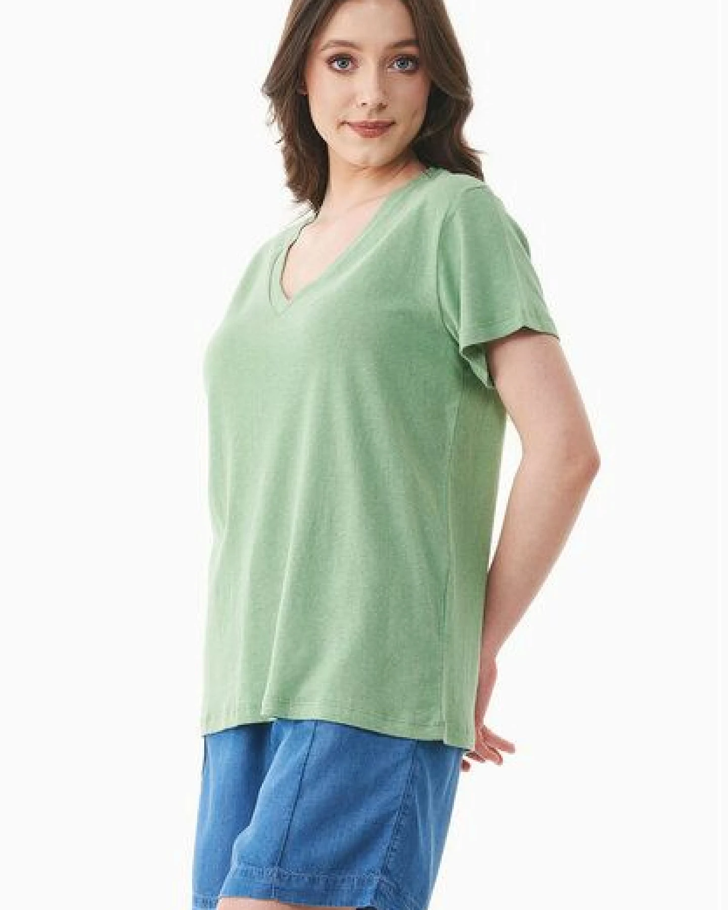 ORGANICATION T-Shirt aus Bio-Baumwolle und Leinen – Ansicht 4