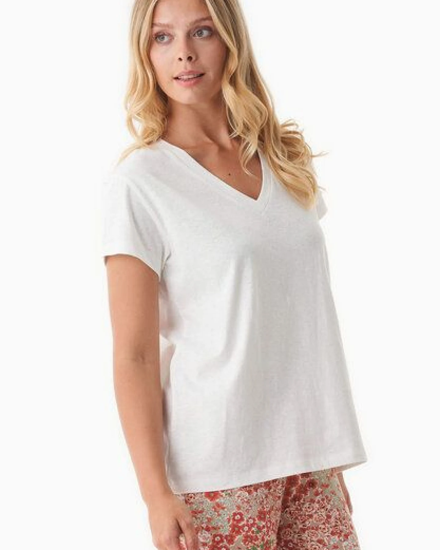 ORGANICATION T-Shirt aus Bio-Baumwolle und Leinen – Ansicht 3