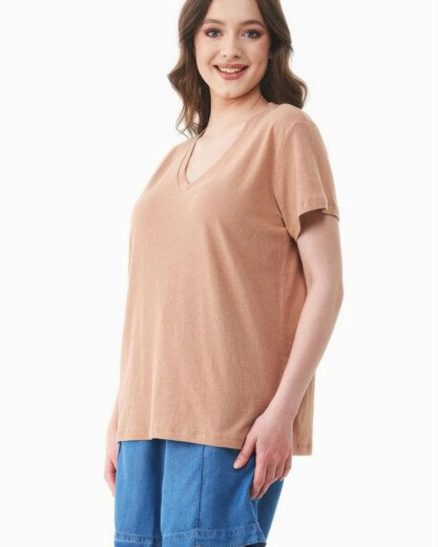 ORGANICATION T-Shirt aus Bio-Baumwolle und Leinen – Ansicht 4
