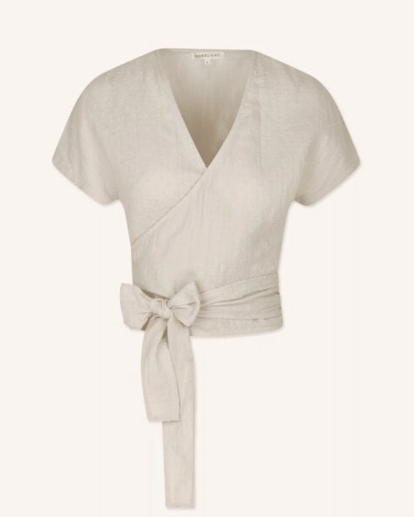 NORDLICHT Damen Musselin Wickelbluse aus 100% Bio-Baumwolle FREDA kurz – Ansicht 2
