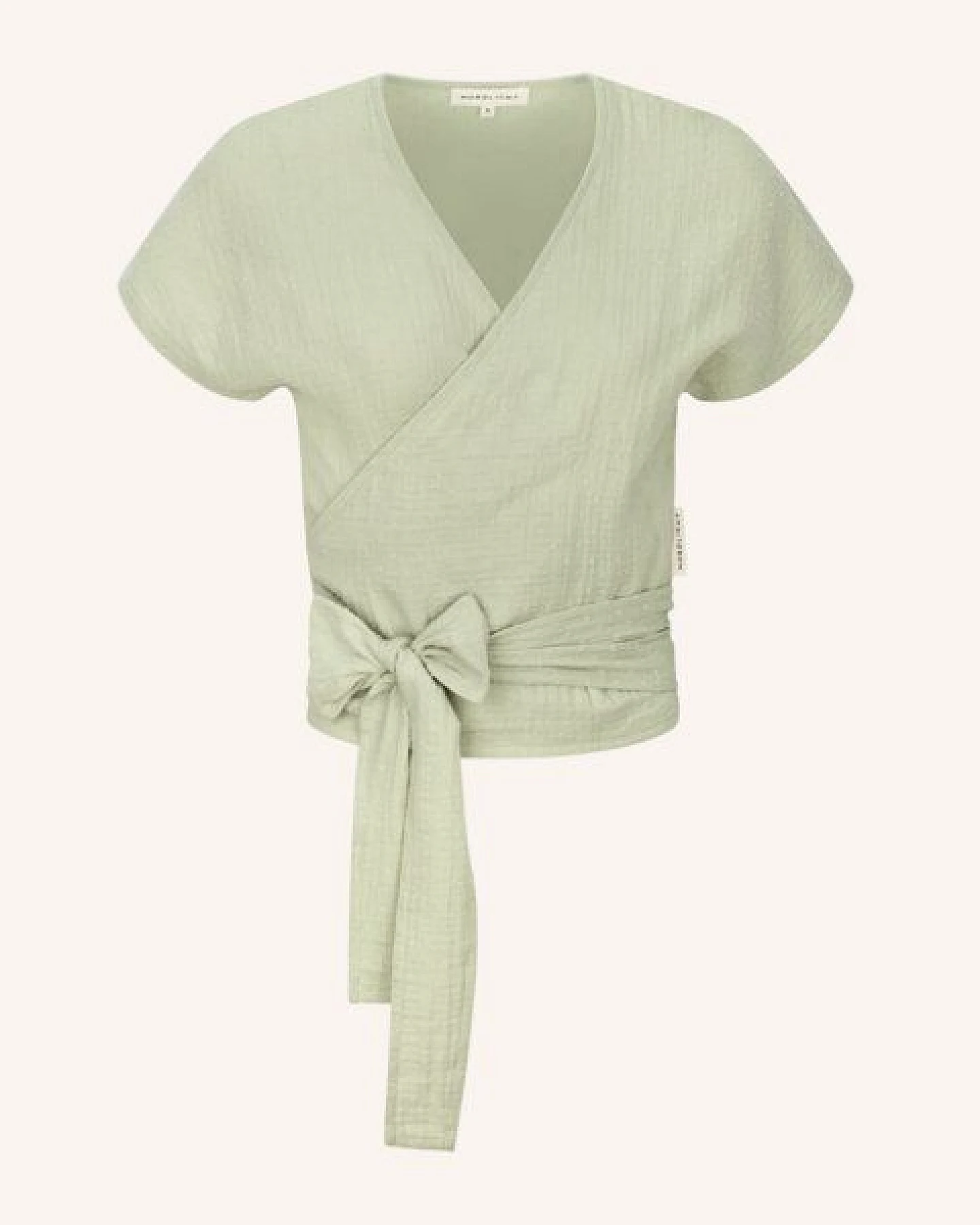 NORDLICHT Damen Musselin Wickelbluse aus 100% Bio-Baumwolle FREDA kurz – Ansicht 2