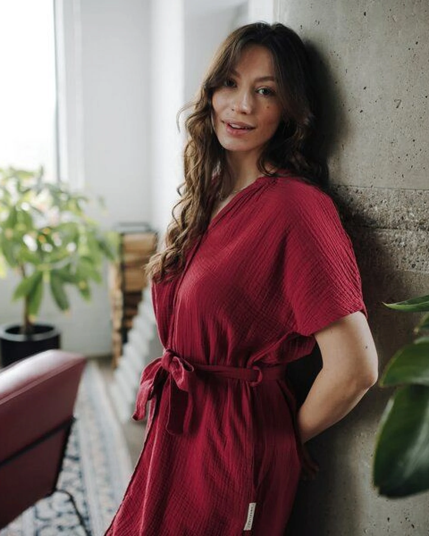 NORDLICHT Damen Musselin Blusen Kleid aus 100% Bio-Baumwolle ELLA – Ansicht 3