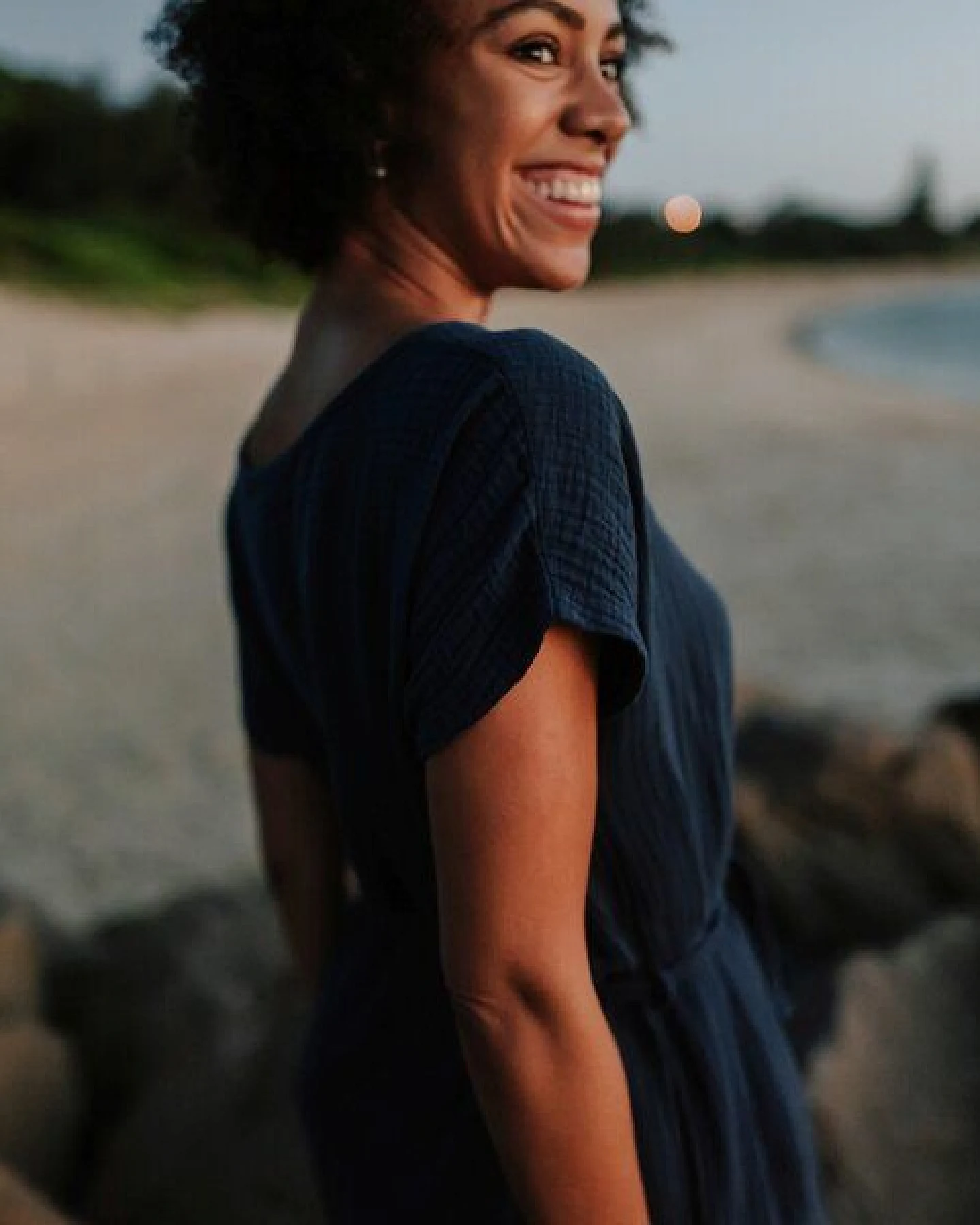 NORDLICHT Damen Musselin Kleid aus 100% Bio-Baumwolle ELIN Kurz – Ansicht 3
