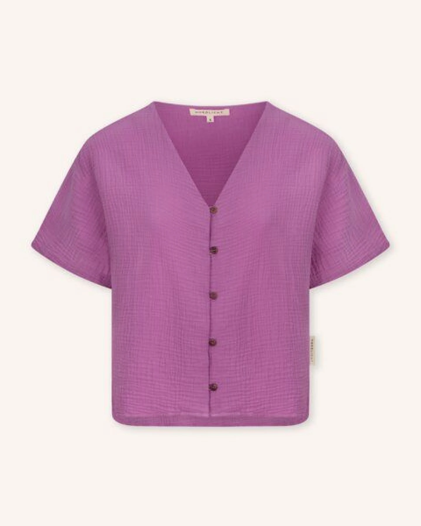 NORDLICHT Musselin Shirt aus 100% Bio-Baumwolle FREJA – Ansicht 2
