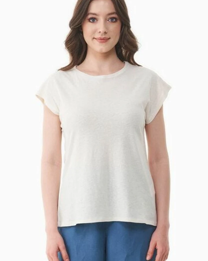 ORGANICATION T-shirt aus Bio-Baumwolle und Leinen
