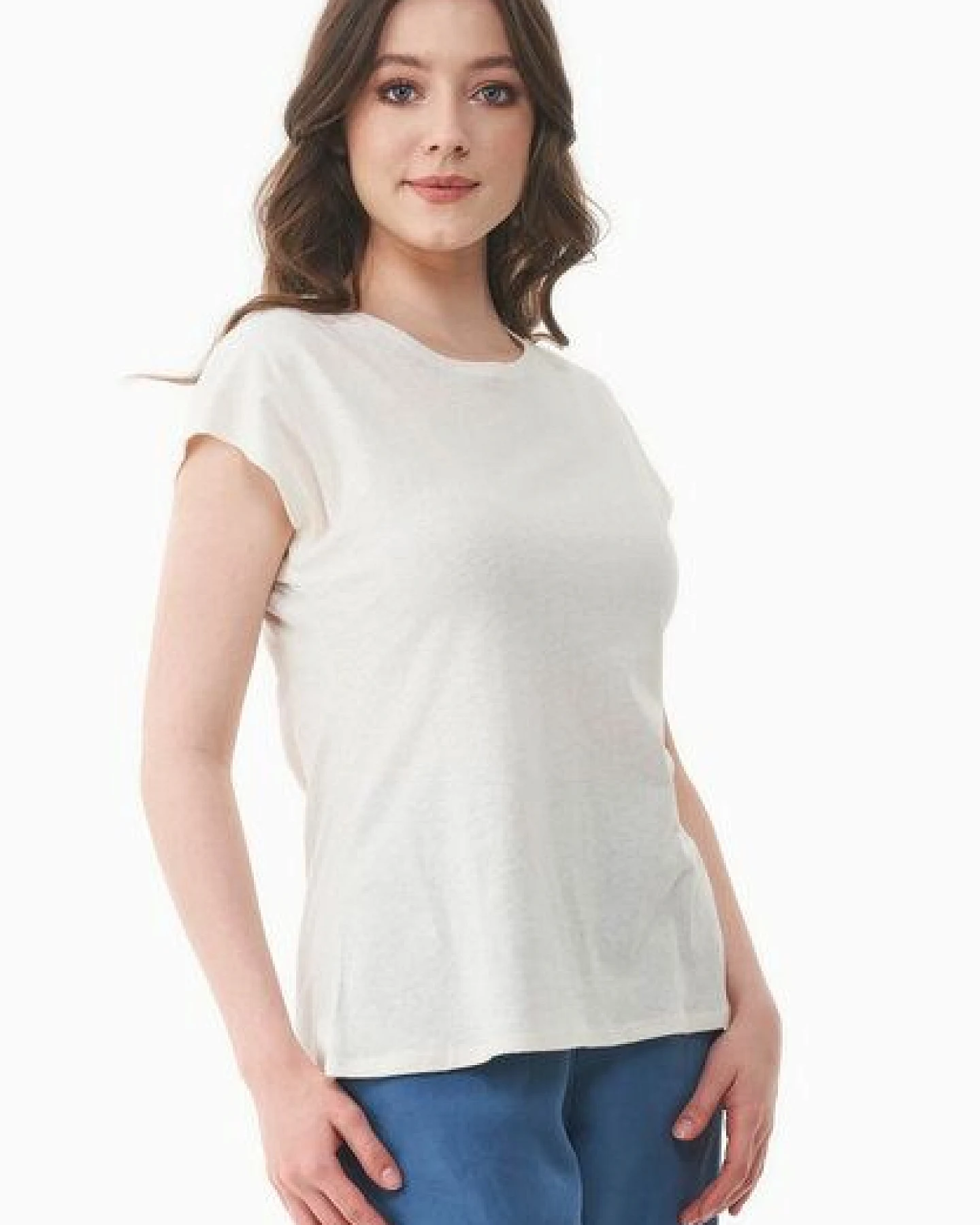 ORGANICATION T-shirt aus Bio-Baumwolle und Leinen – Ansicht 3