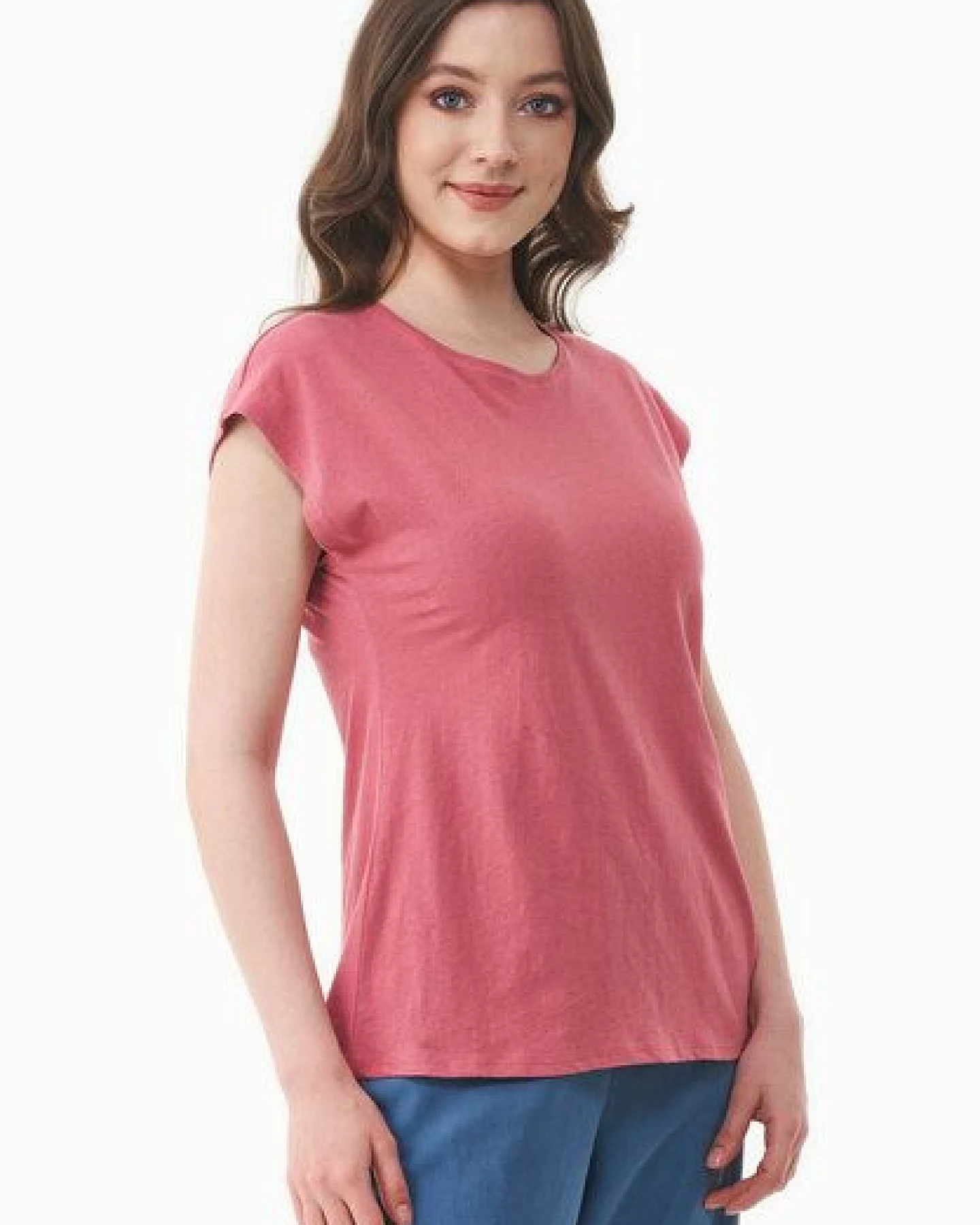 ORGANICATION T-shirt aus Bio-Baumwolle und Leinen – Ansicht 3