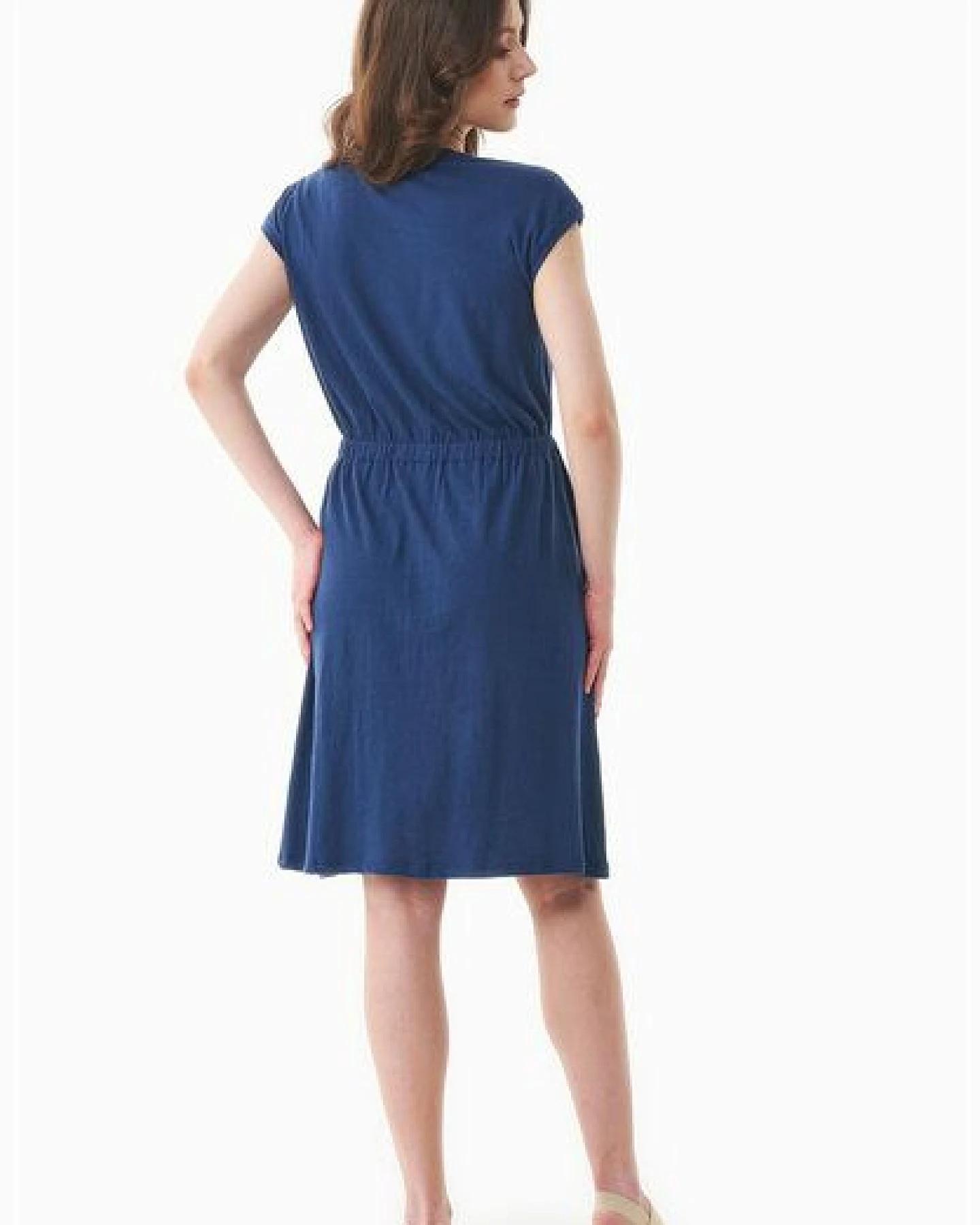 ORGANICATION Jerseykleid aus Bio-Baumwolle und Leinen – Ansicht 4