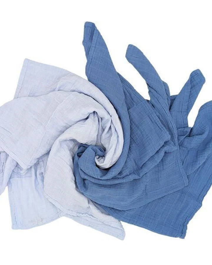 furora BABY Baby Mulltücher Stoffwindeln Sets (Bio-Musselin: super soft) 120x120cm