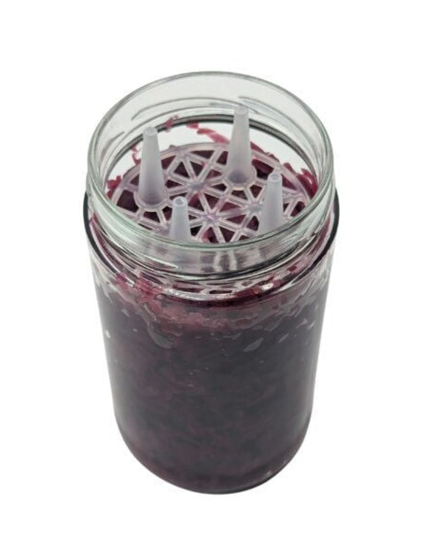 mikken Fermentier Set - 4 Fermentiergläser 720 ml mit Fermentier Gitter, Holzstößel und Deckel (PVC-frei) – Ansicht 4