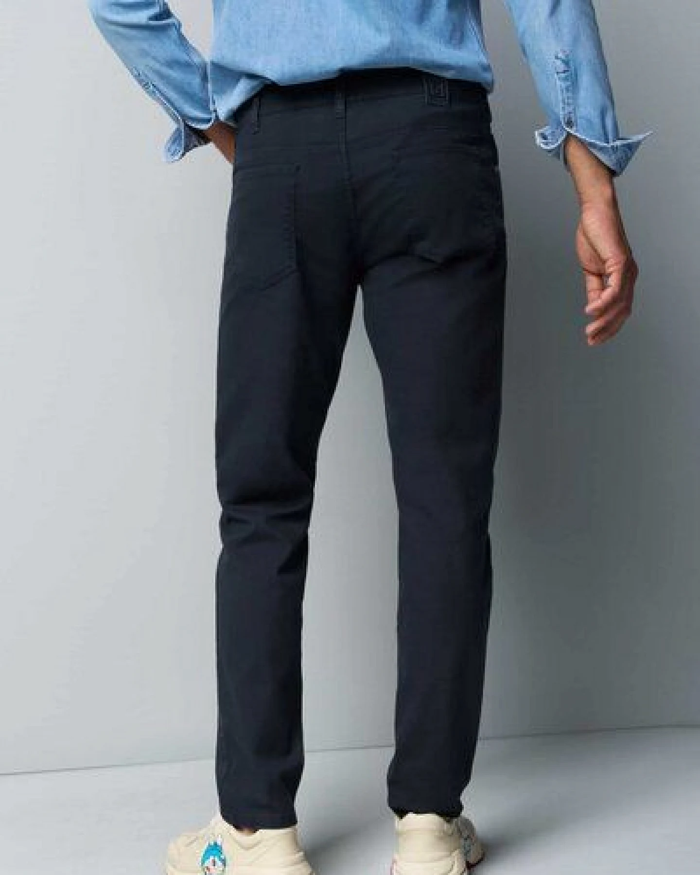 M 5 BY MEYER Baumwolle-Tencel Microstruktur Five Pocket – Ansicht 3