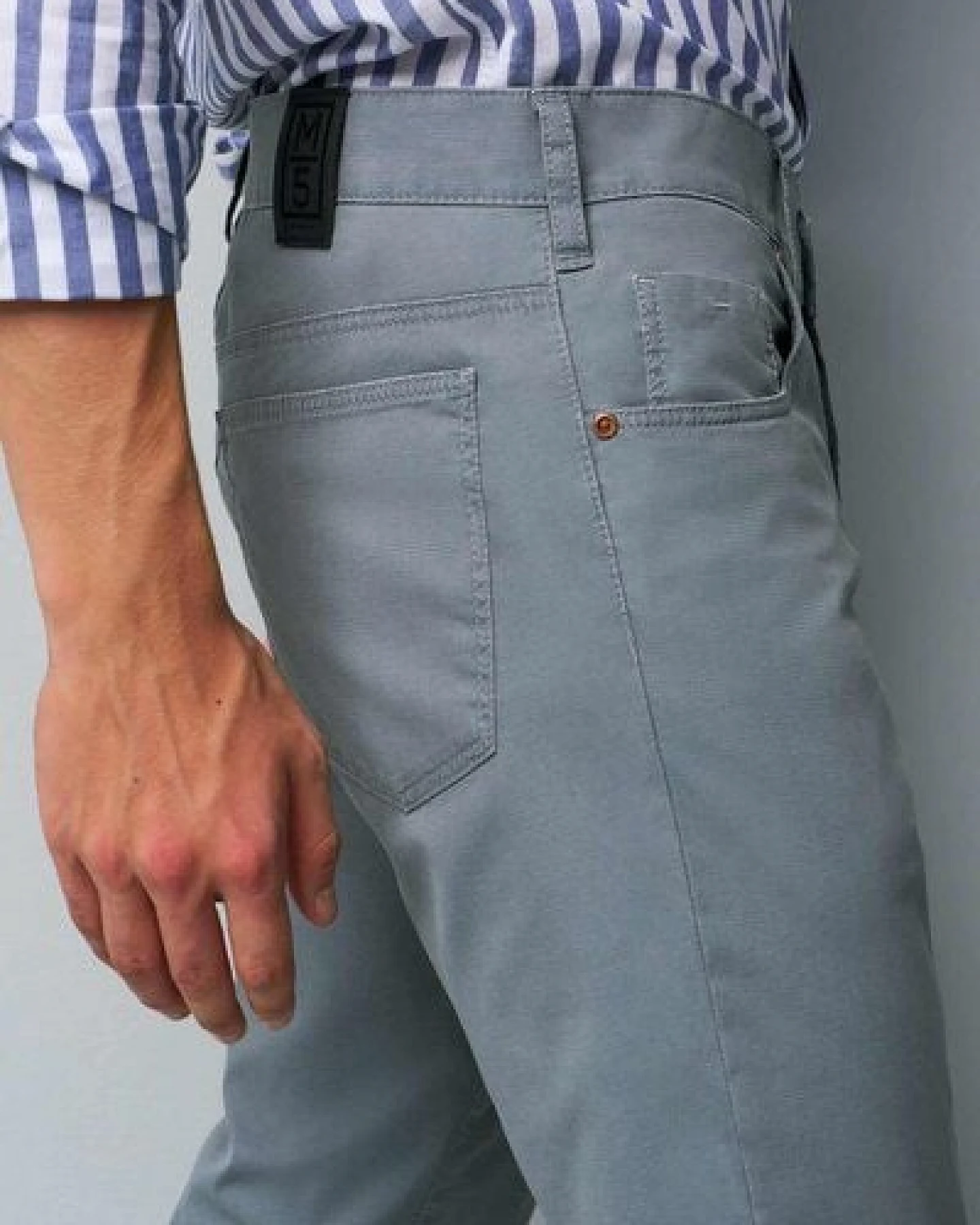 M 5 BY MEYER Summer Structure baumwoll Five Pocket – Ansicht 4