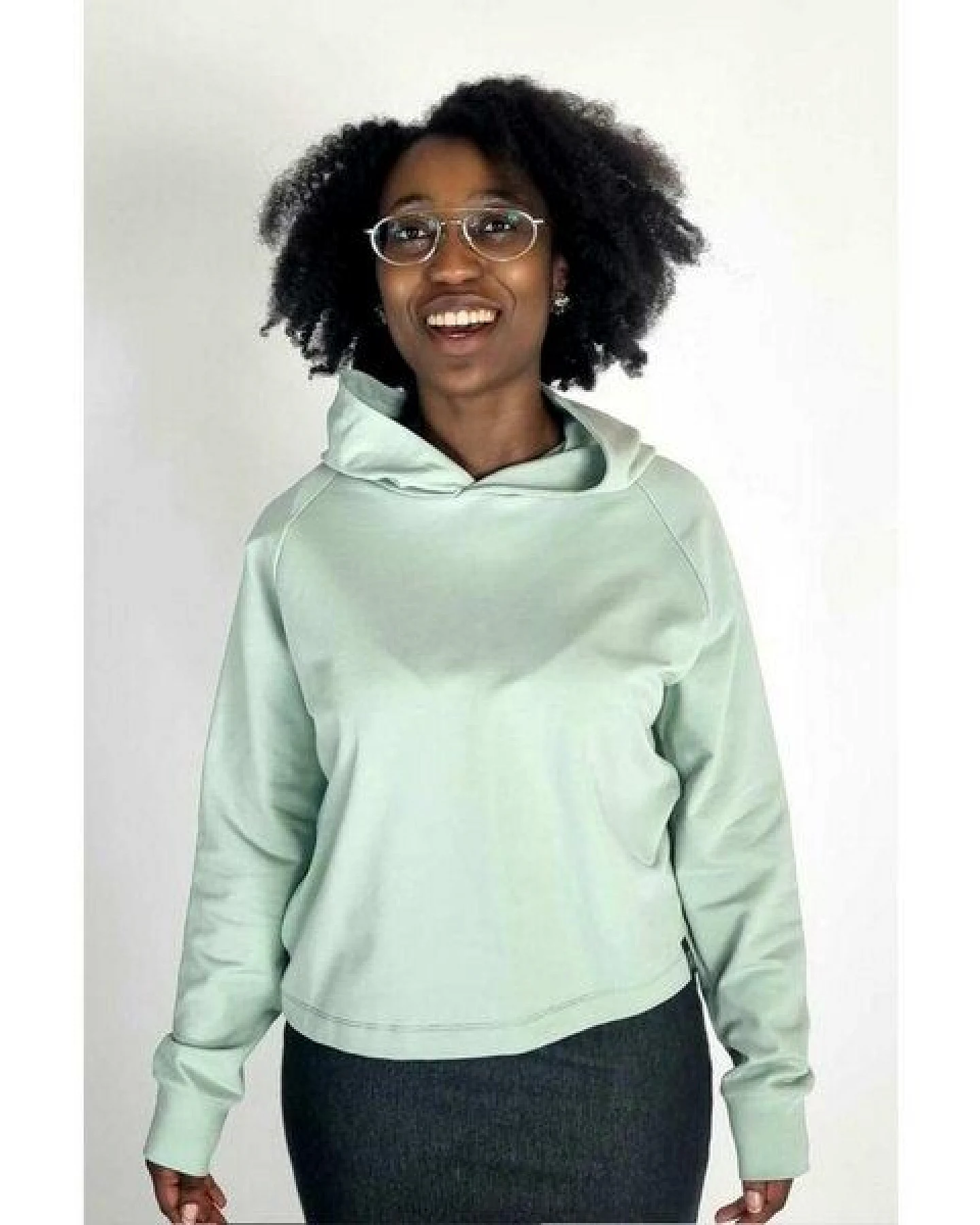 LUMEN organic Hoodie kurz SWEAT – Ansicht 2