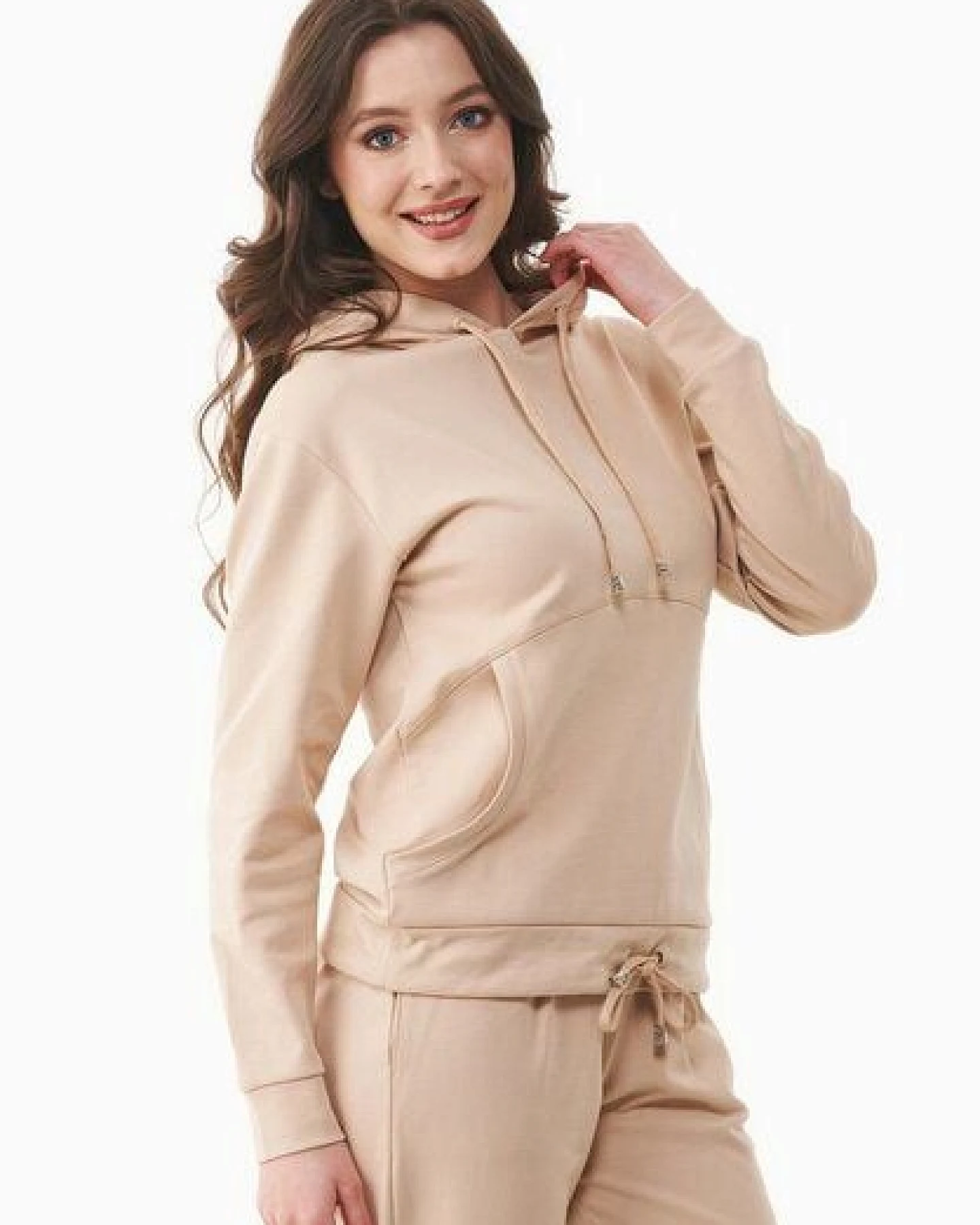 ORGANICATION Leichte Hoodie aus Bio-Baumwolle – Ansicht 3