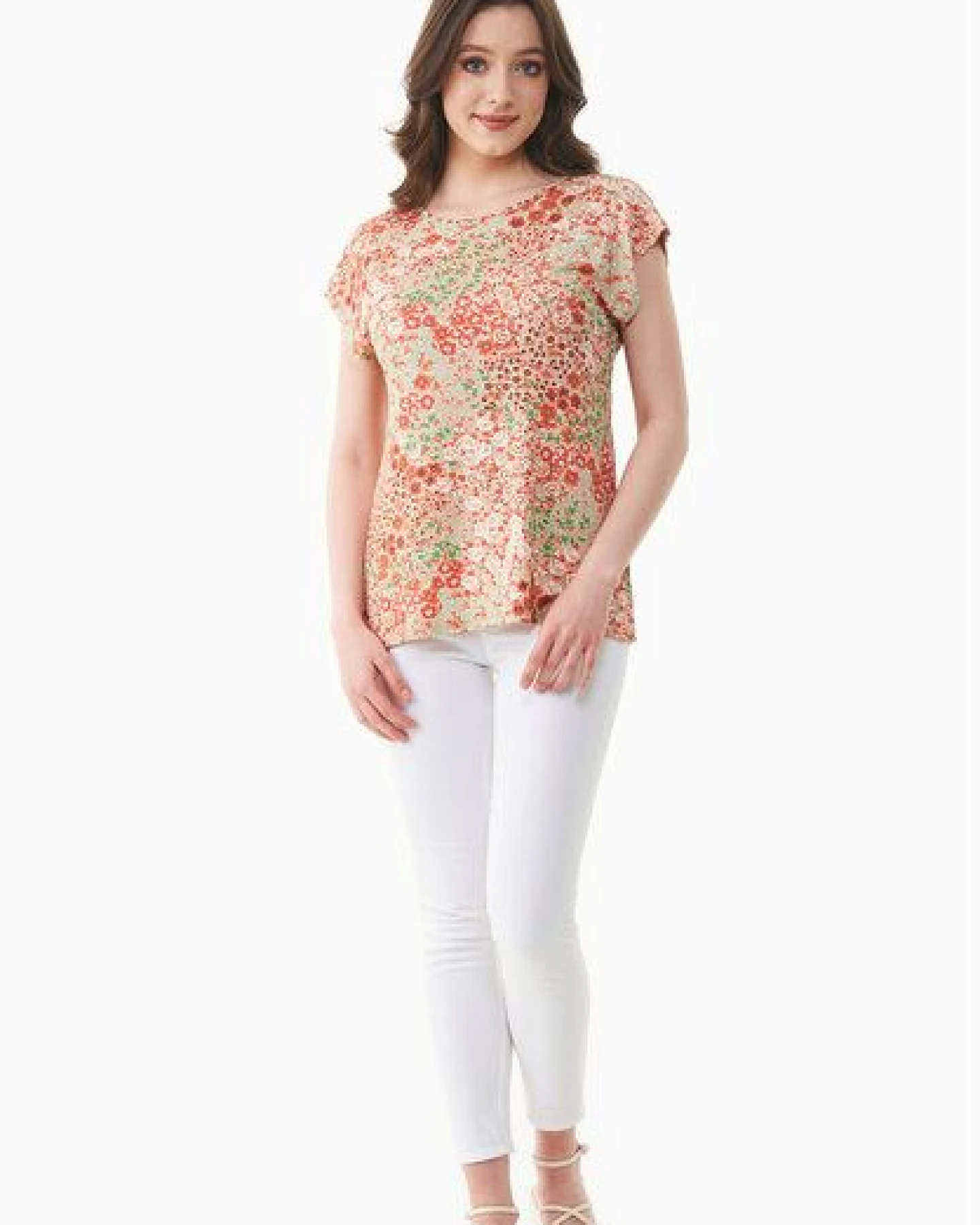 ORGANICATION T-Shirt aus LENZING ECOVERO mit Blumenmuster – Ansicht 2