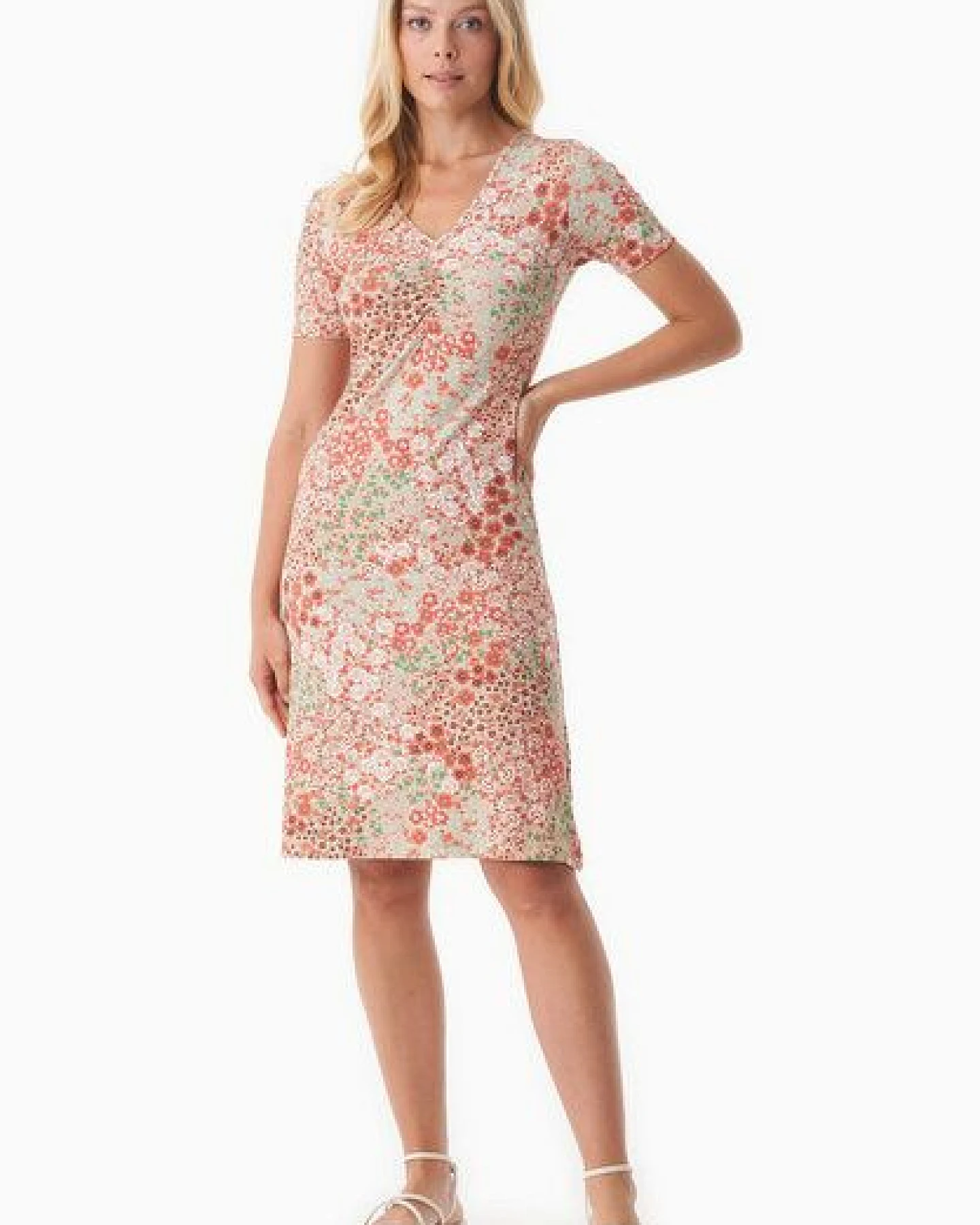 ORGANICATION Jerseykleid aus LENZING ECOVERO mit Blumenmuster – Ansicht 2