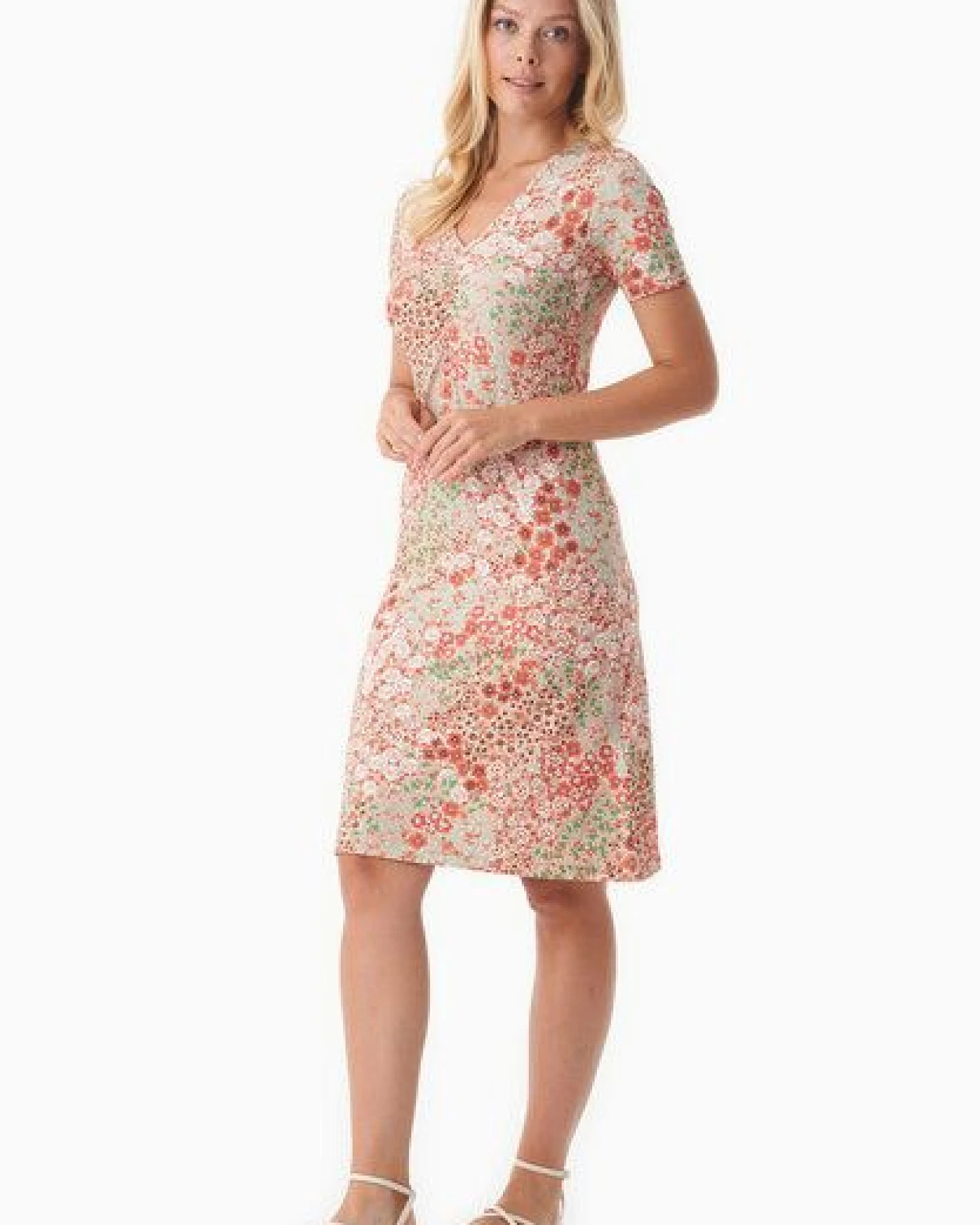 ORGANICATION Jerseykleid aus LENZING ECOVERO mit Blumenmuster – Ansicht 3