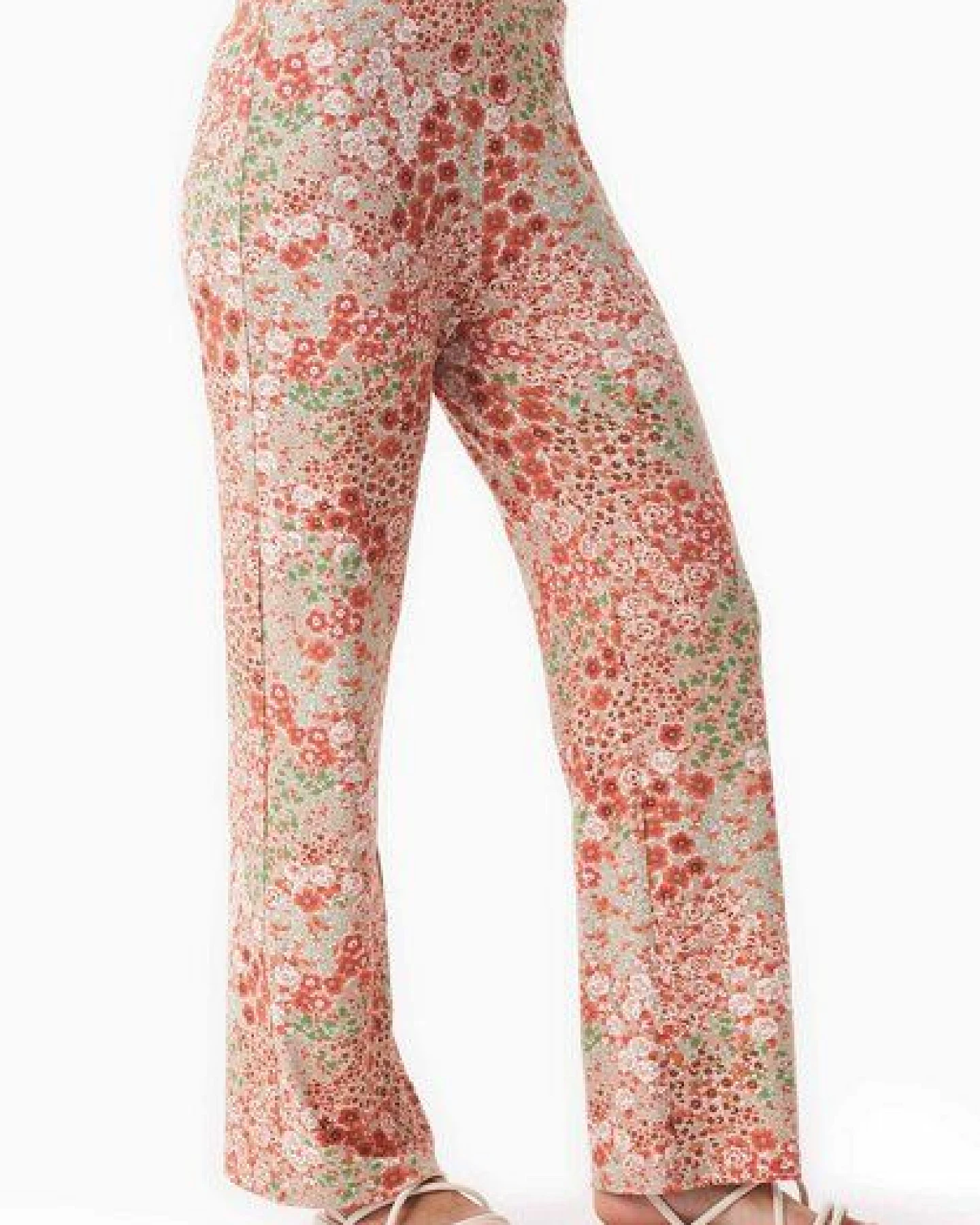 ORGANICATION Jerseyhose aus LENZING ECOVERO mit Blumenmuster – Ansicht 3