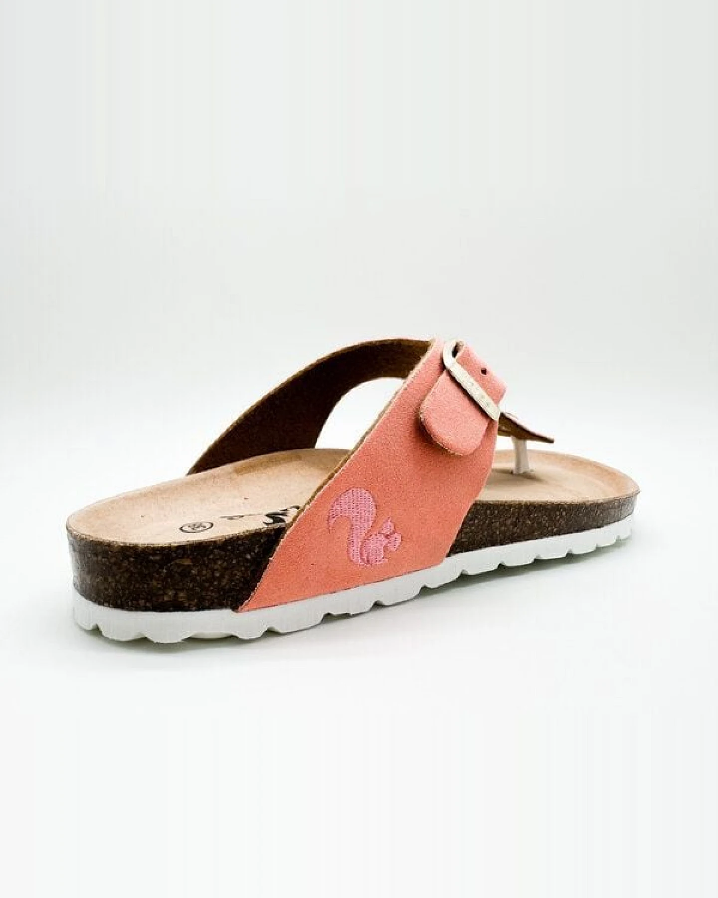 Vegane thies ® Rec Bio Thong Sandale aus rec. PES mit Kork-Tieffussbett – Ansicht 4