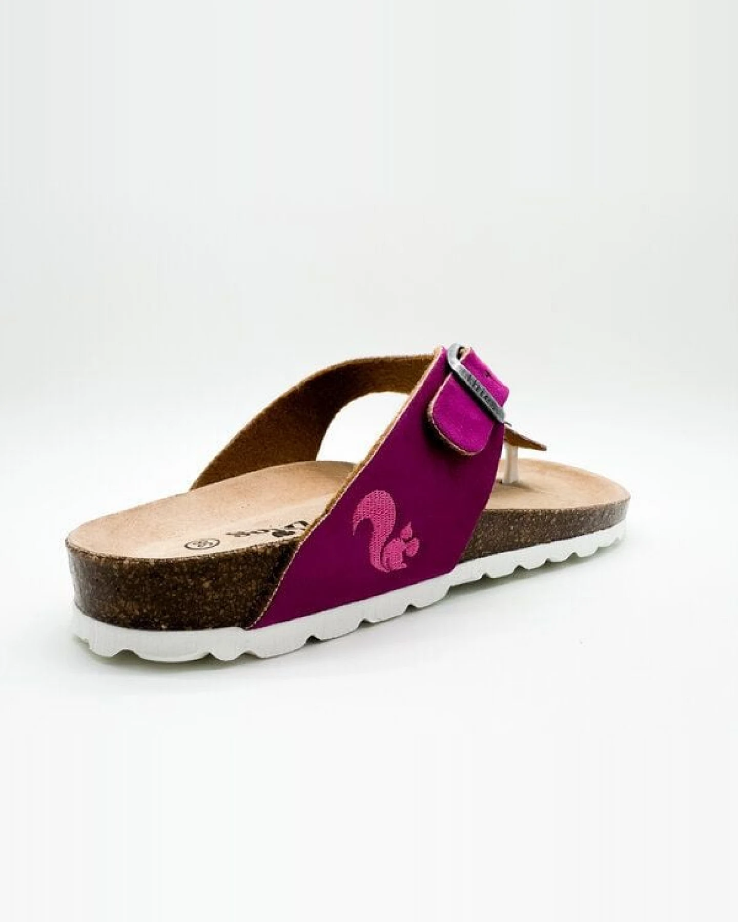 Vegane thies ® Rec Bio Thong Sandale aus rec. PES mit Kork-Tieffussbett – Ansicht 4