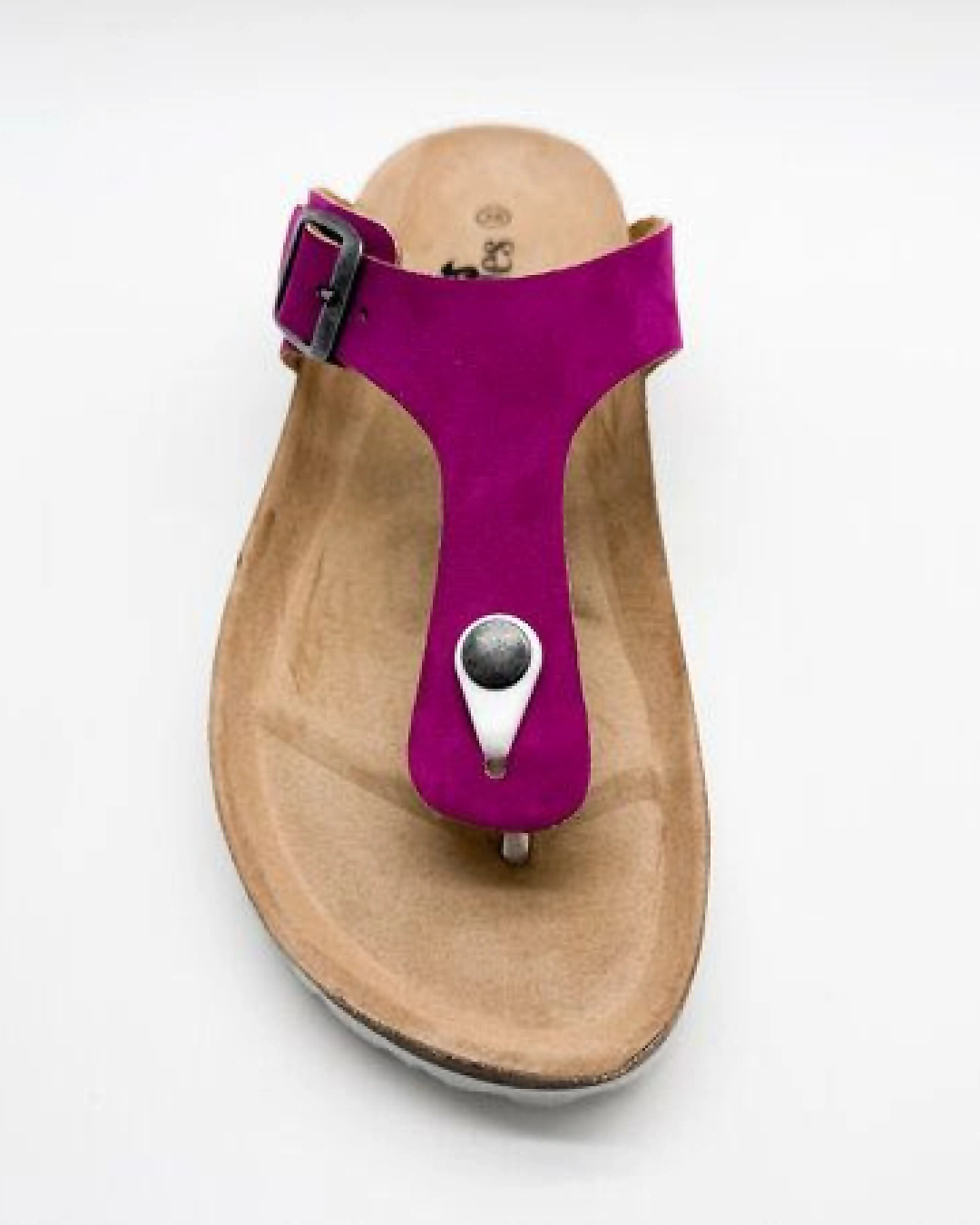 Vegane thies ® Rec Bio Thong Sandale aus rec. PES mit Kork-Tieffussbett – Ansicht 3