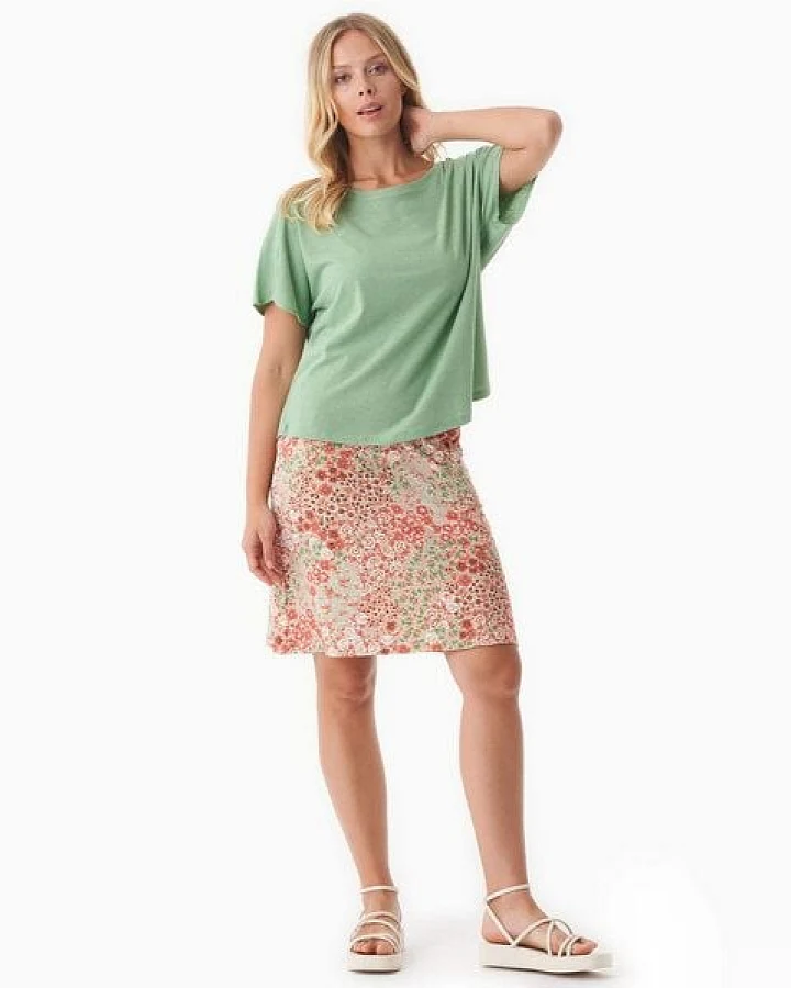ORGANICATION Jerseyrock aus LENZING ECOVERO mit Blumenmuster